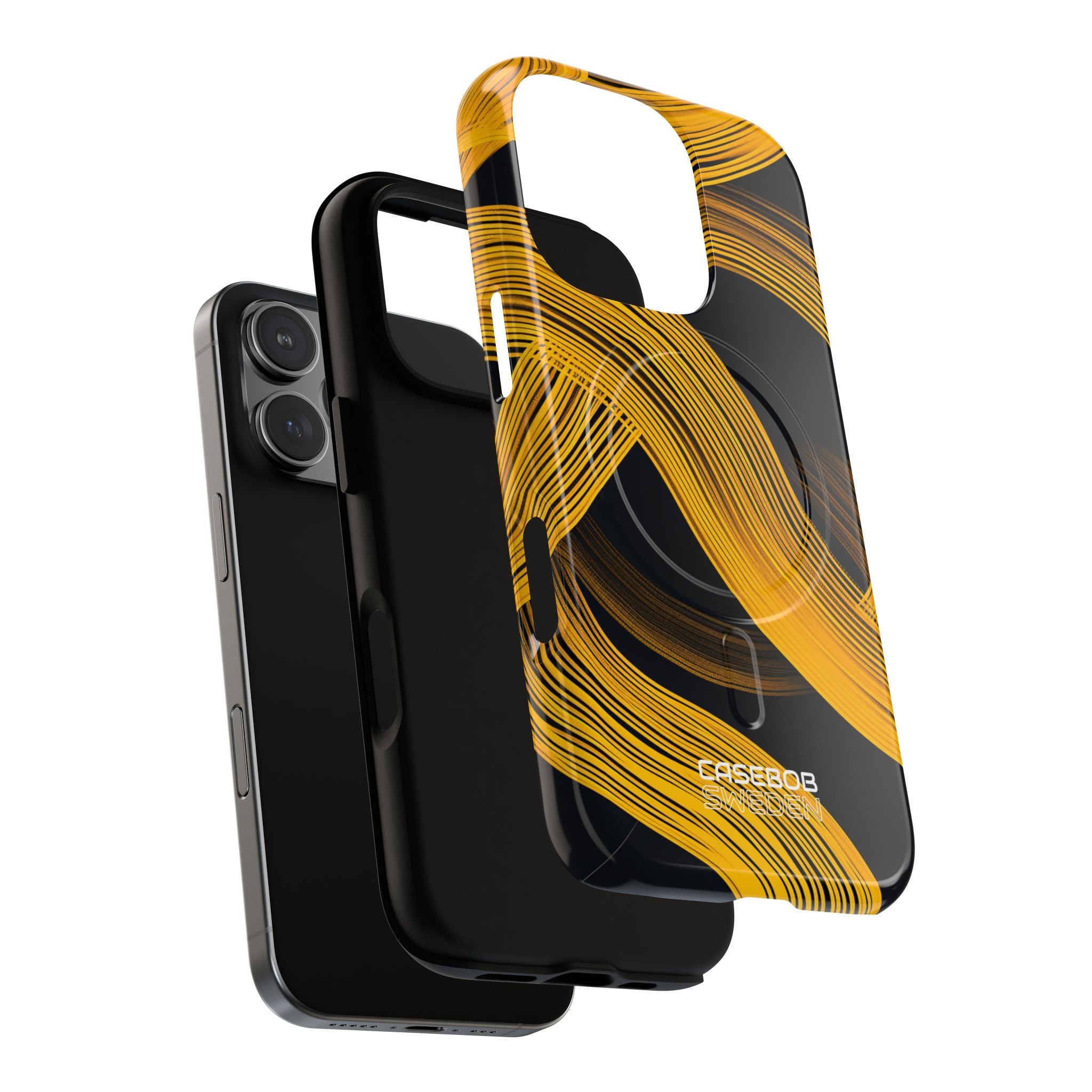 Yellow Flow Lines iPhone 16 - Tough+