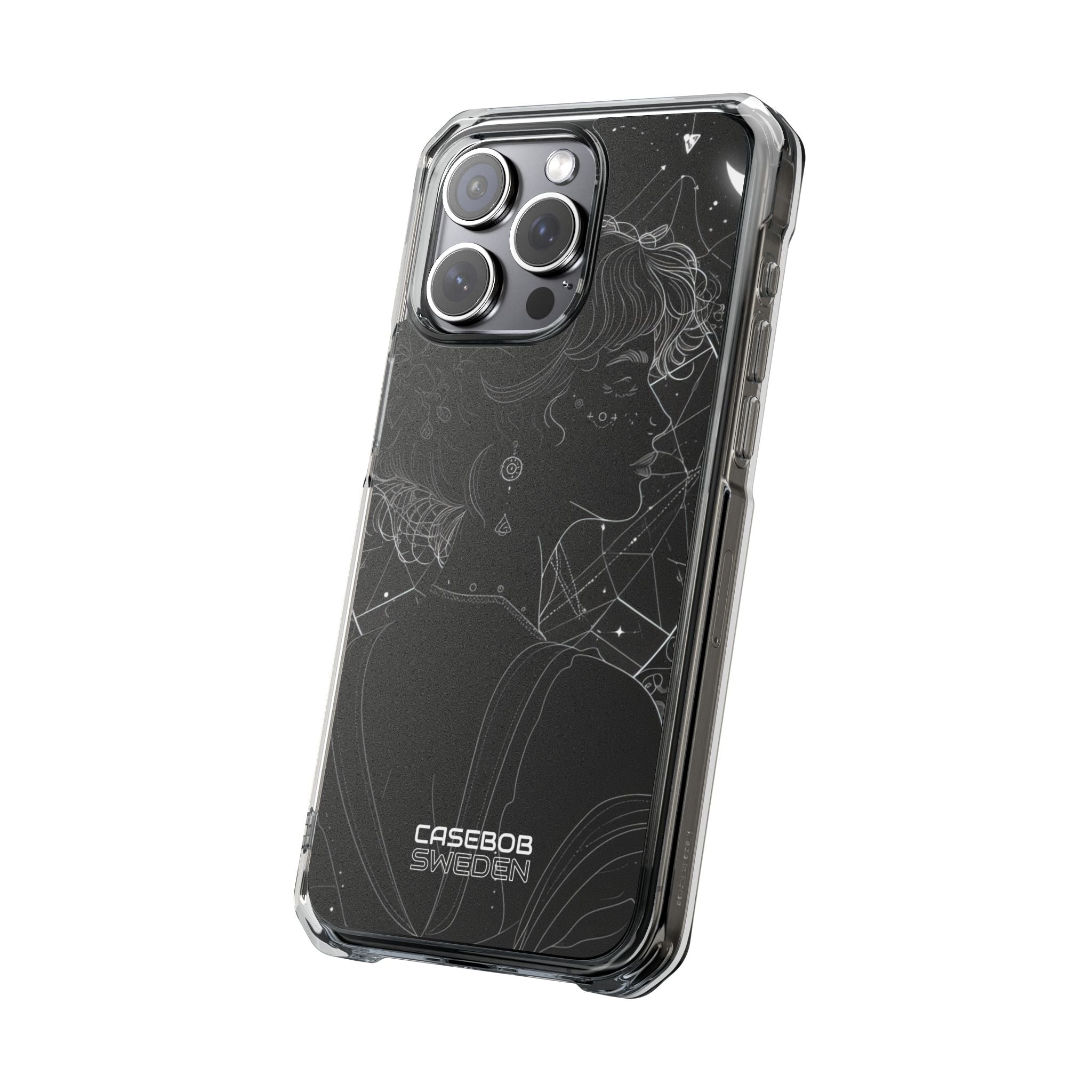 Celestial Bloom Silhouette iPhone 15 - Impact Clear+