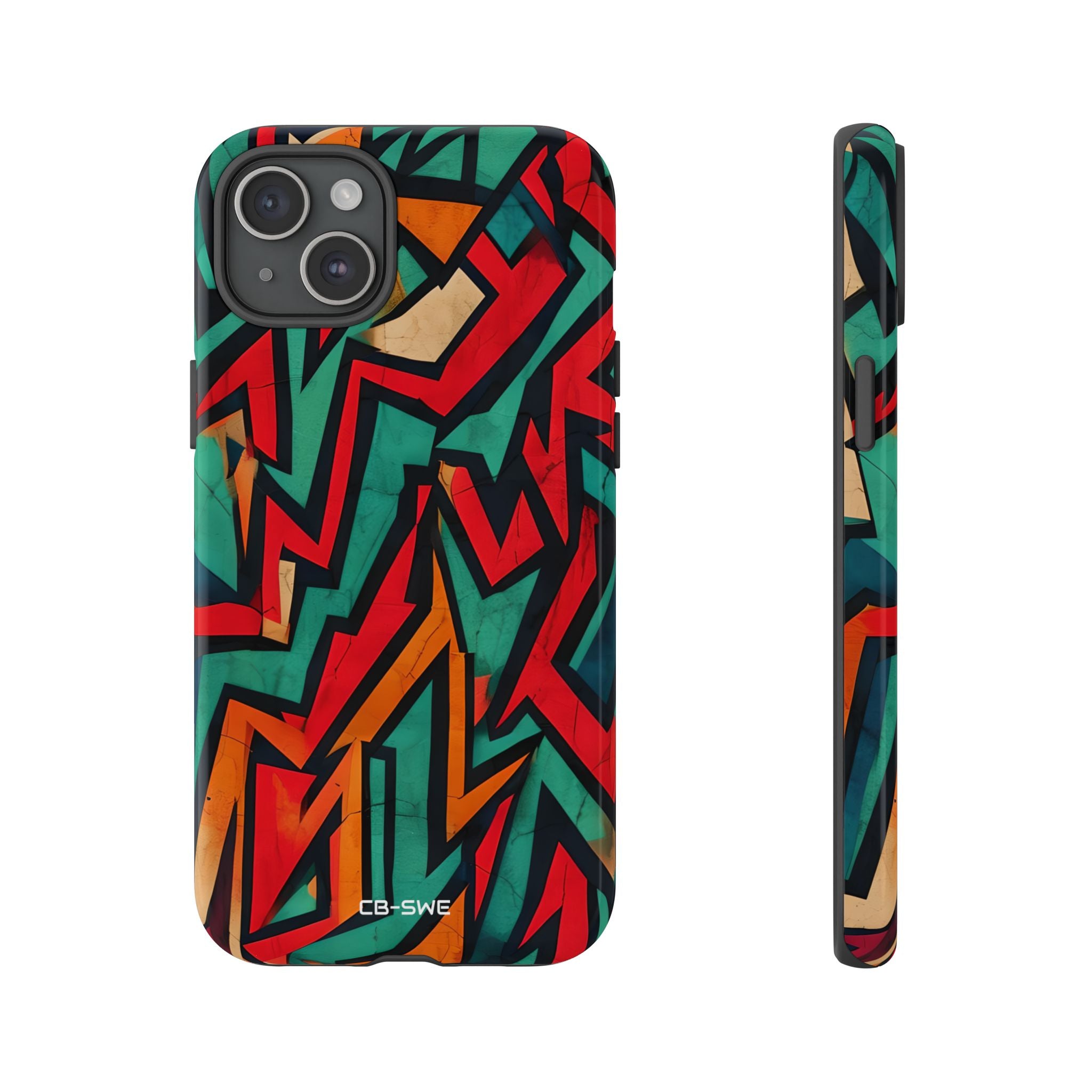 Vivid Geometry Dance - iPhone Case