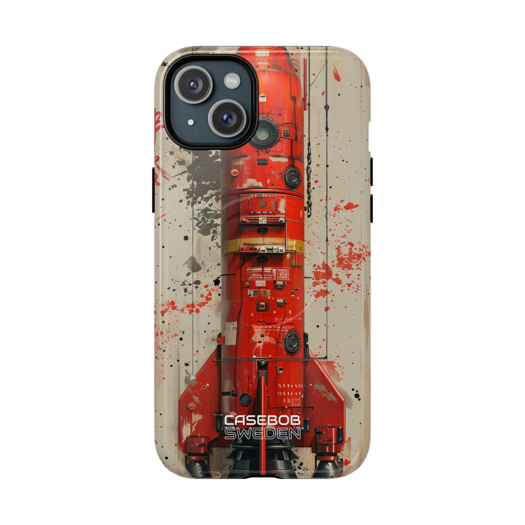 Crimson Rocket Burst iPhone 15 - Tough+
