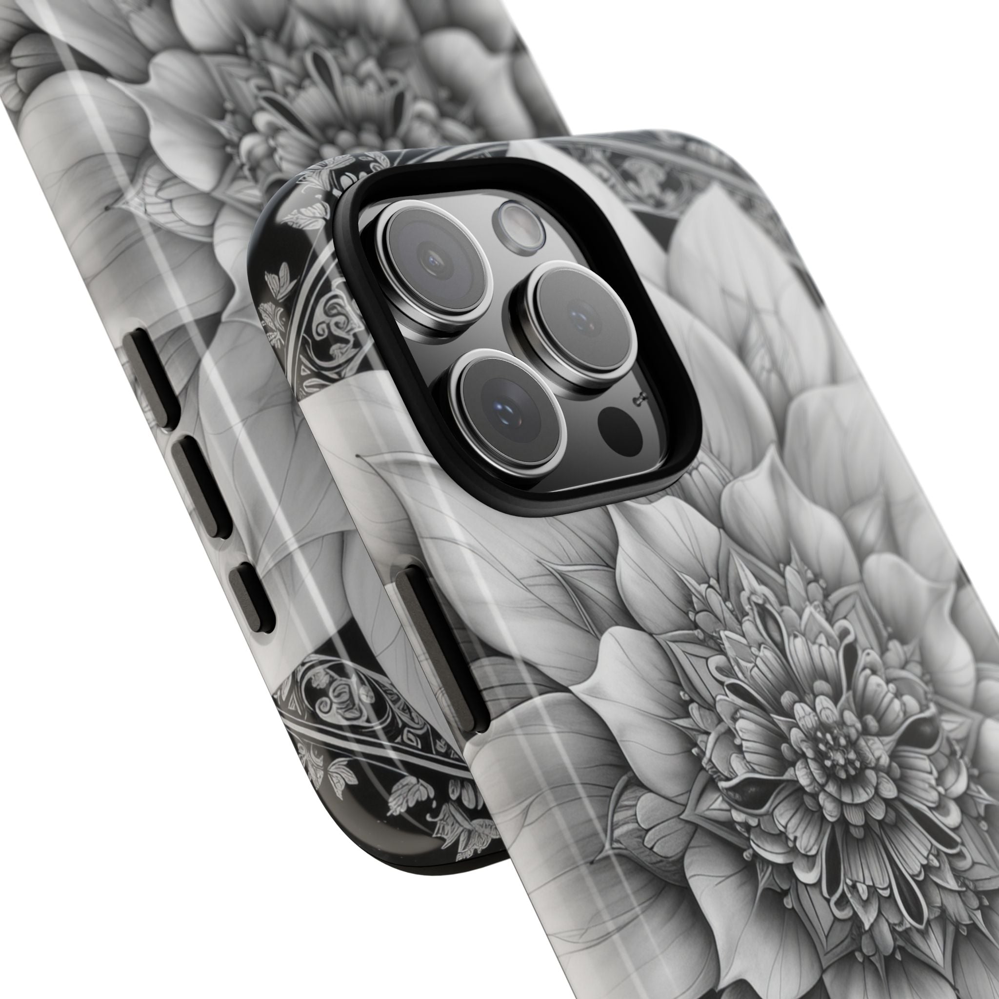 Cosmic Floral Mandala iPhone 16 - Tough