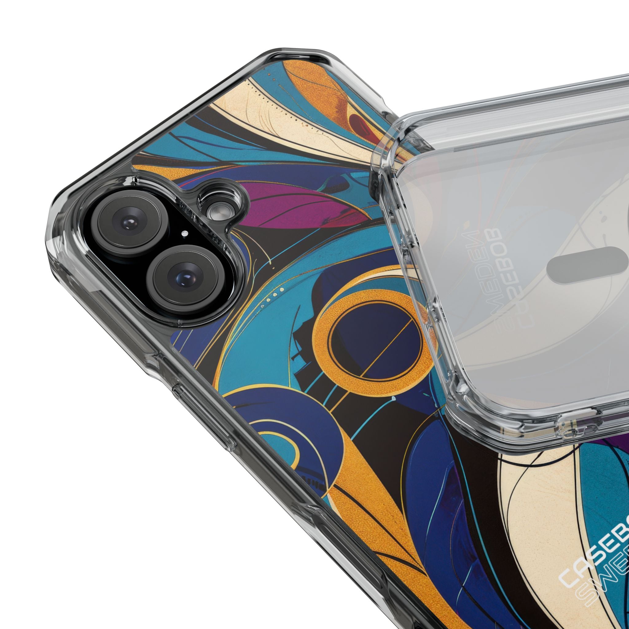 Swirling Copper Dreams iPhone 16 - Impact Clear+