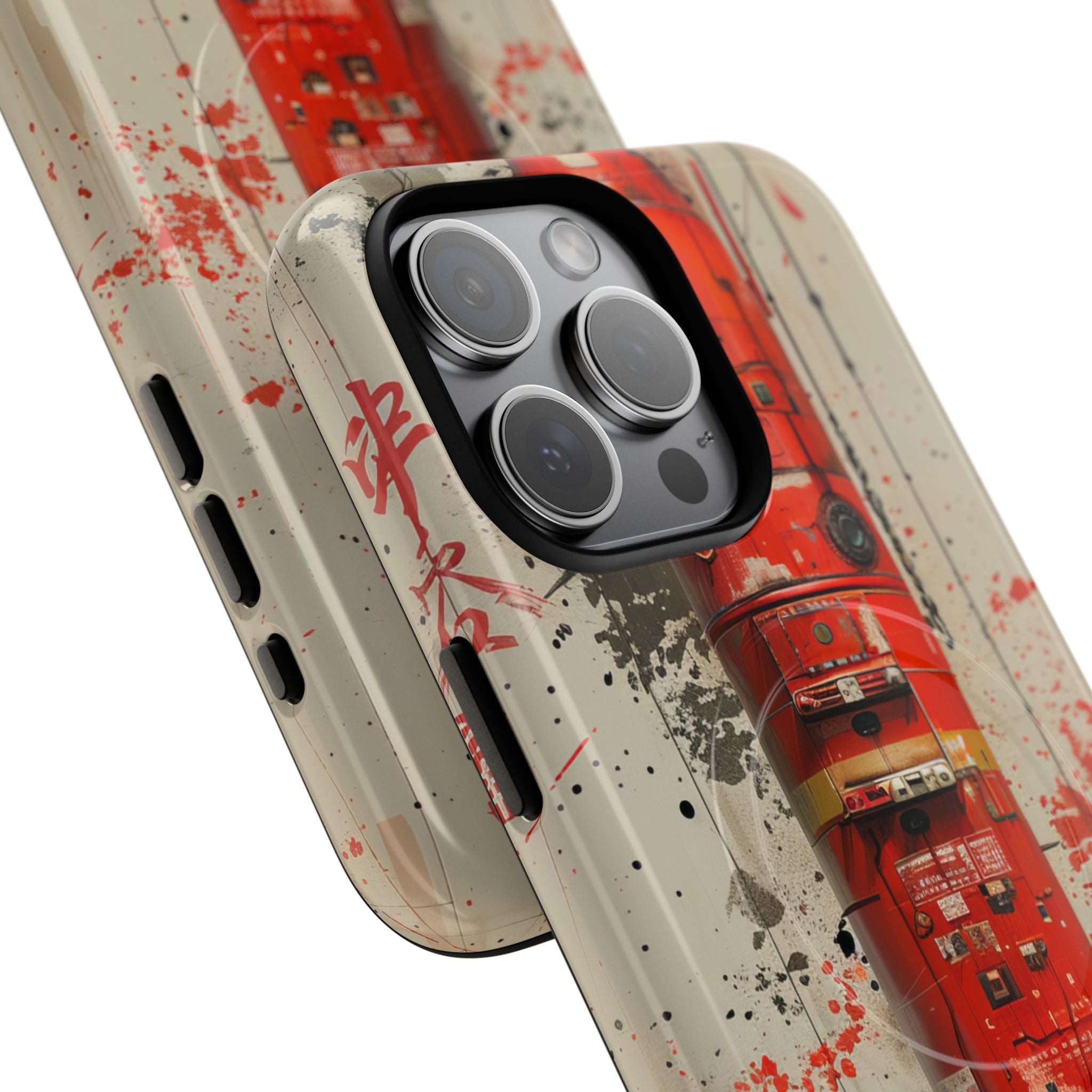 Crimson Rocket Burst iPhone 15 - Tough+