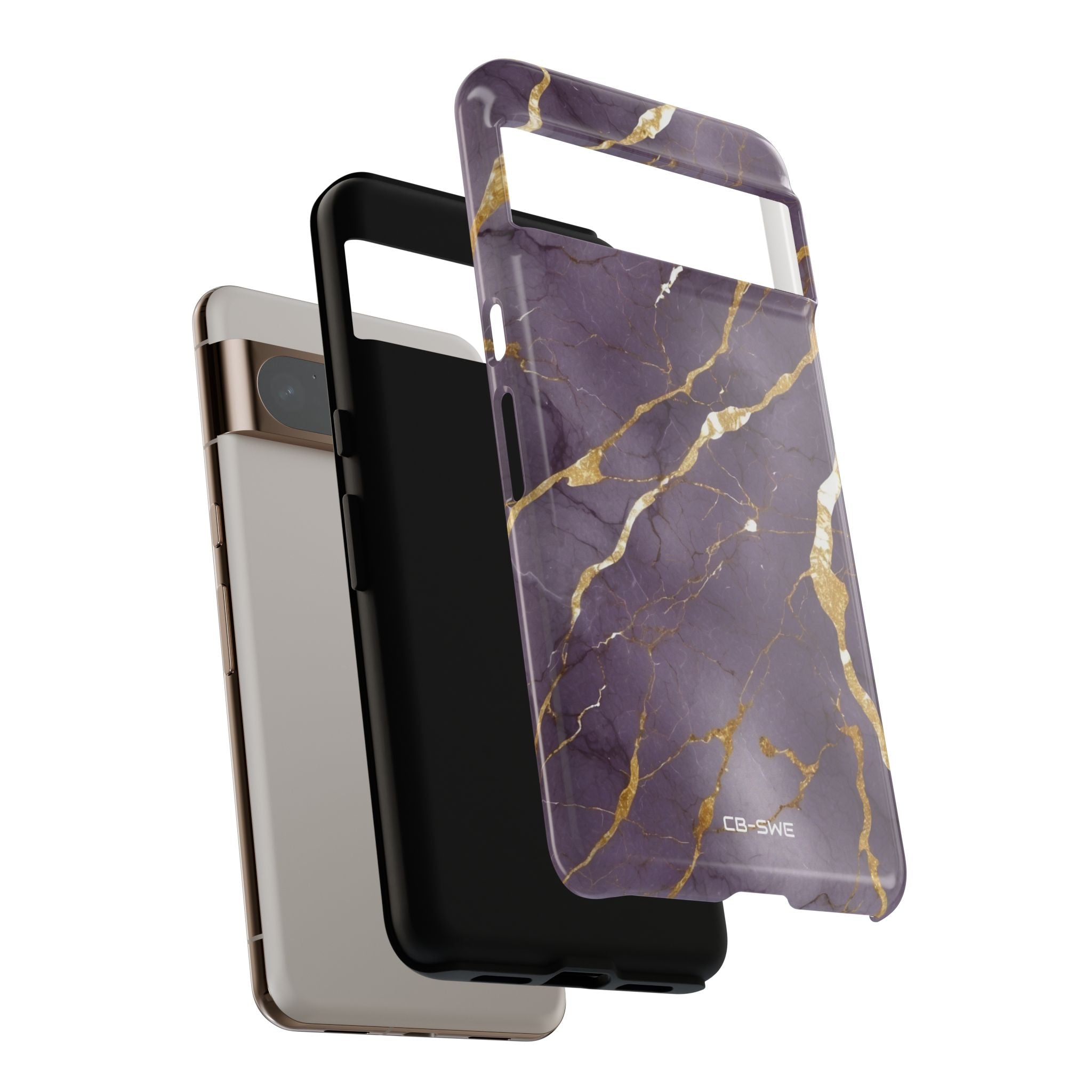 Golden Veins Flowing - Google Pixel Case