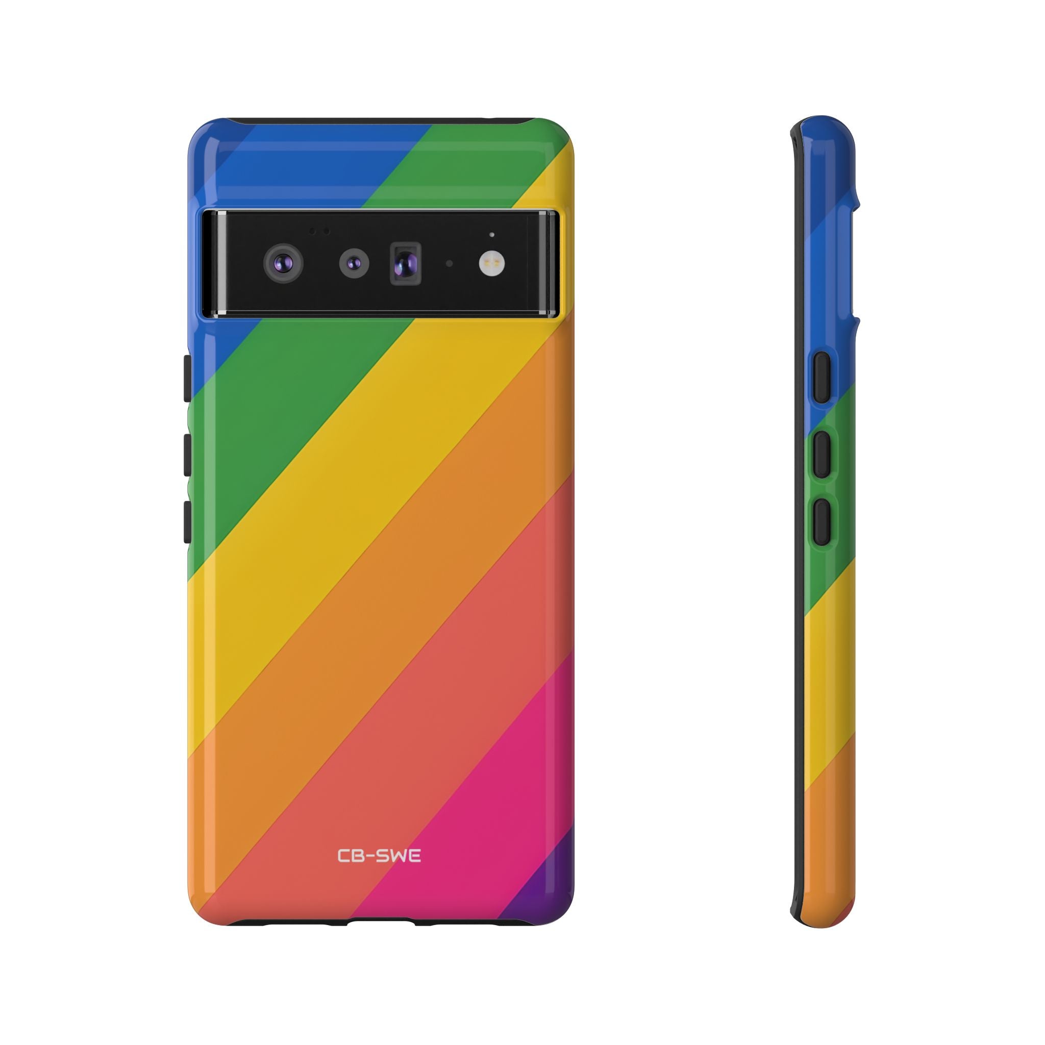 Vibrant Geometric Spectrum - Google Pixel Case
