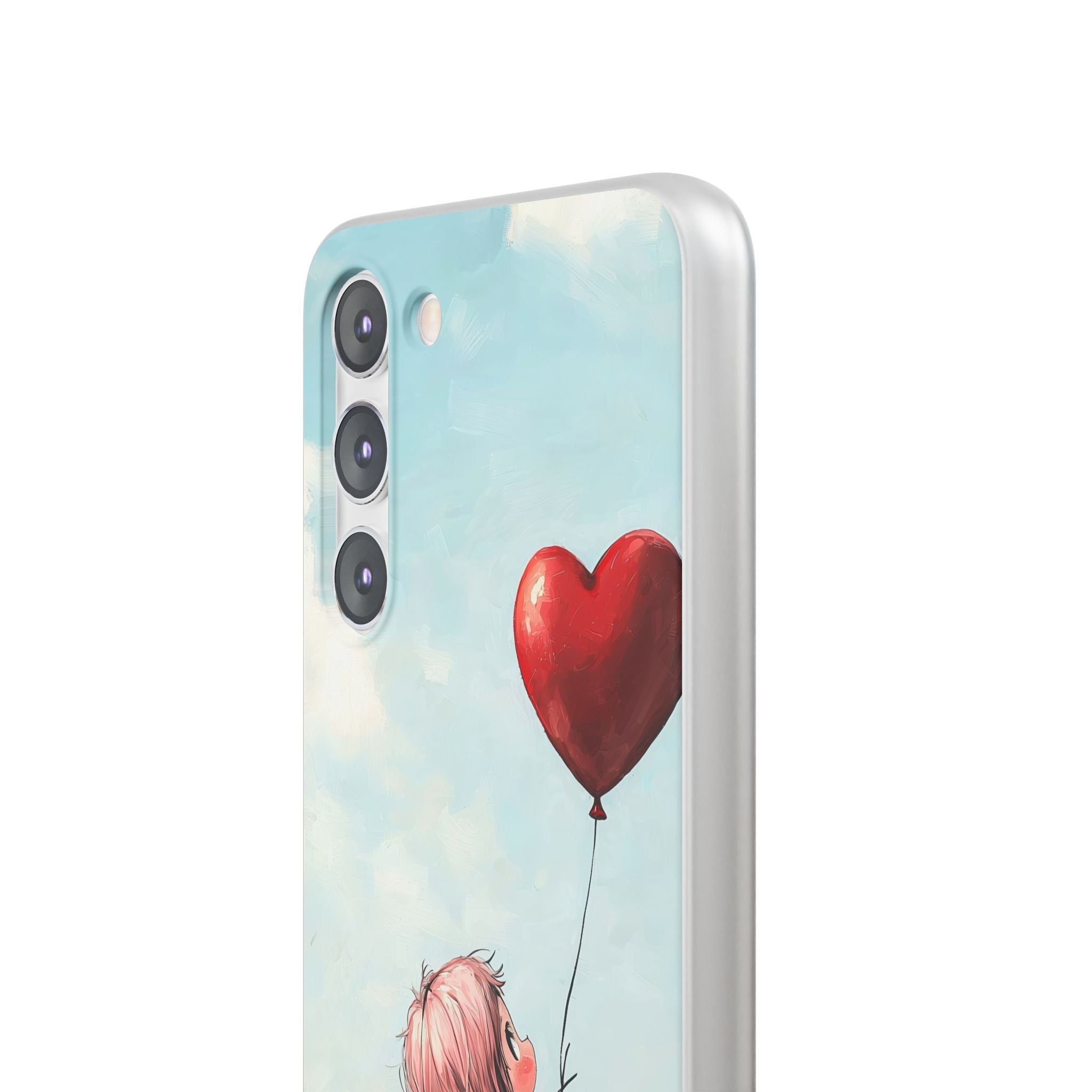 Heart Balloon Glow Samsung S23 Plus Case - Soft