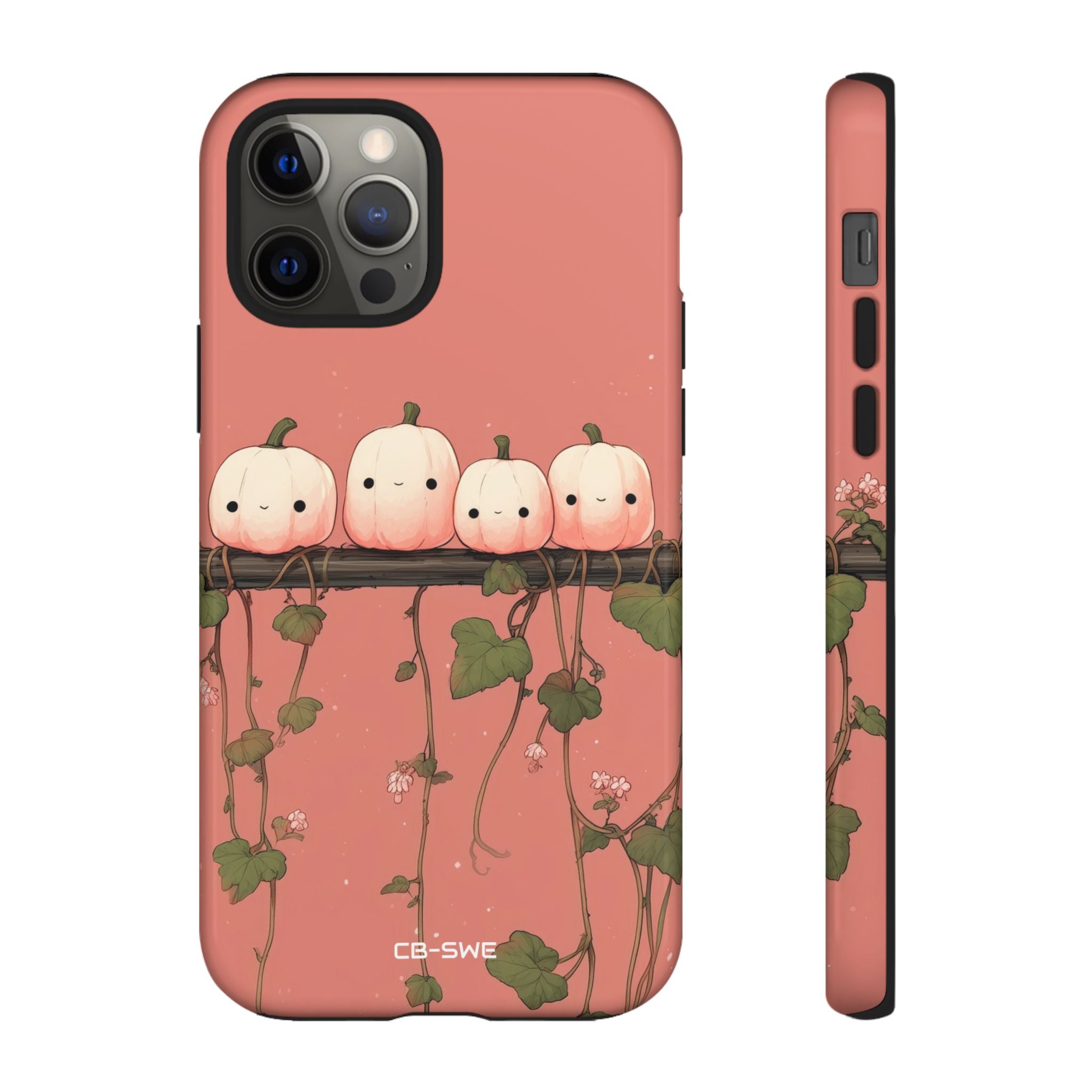 Pumpkins Greet Vines - iPhone Case