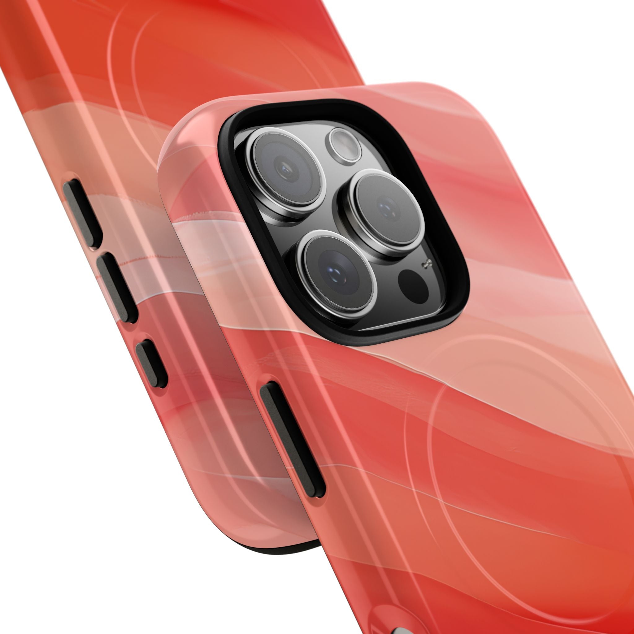Flowing Coral Waves iPhone 16 - Tough+