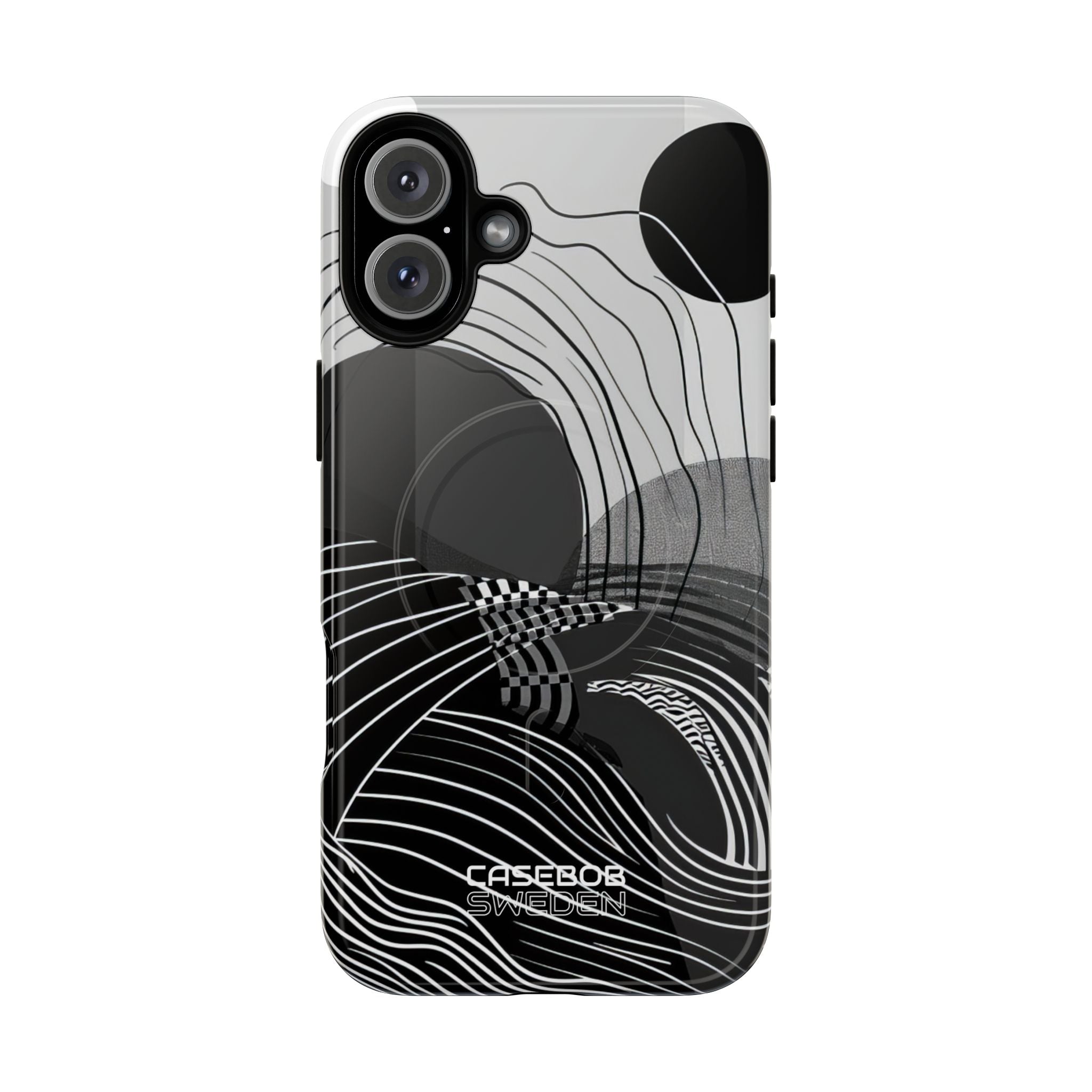 Monochrome Motion Flow iPhone 16 - Tough+