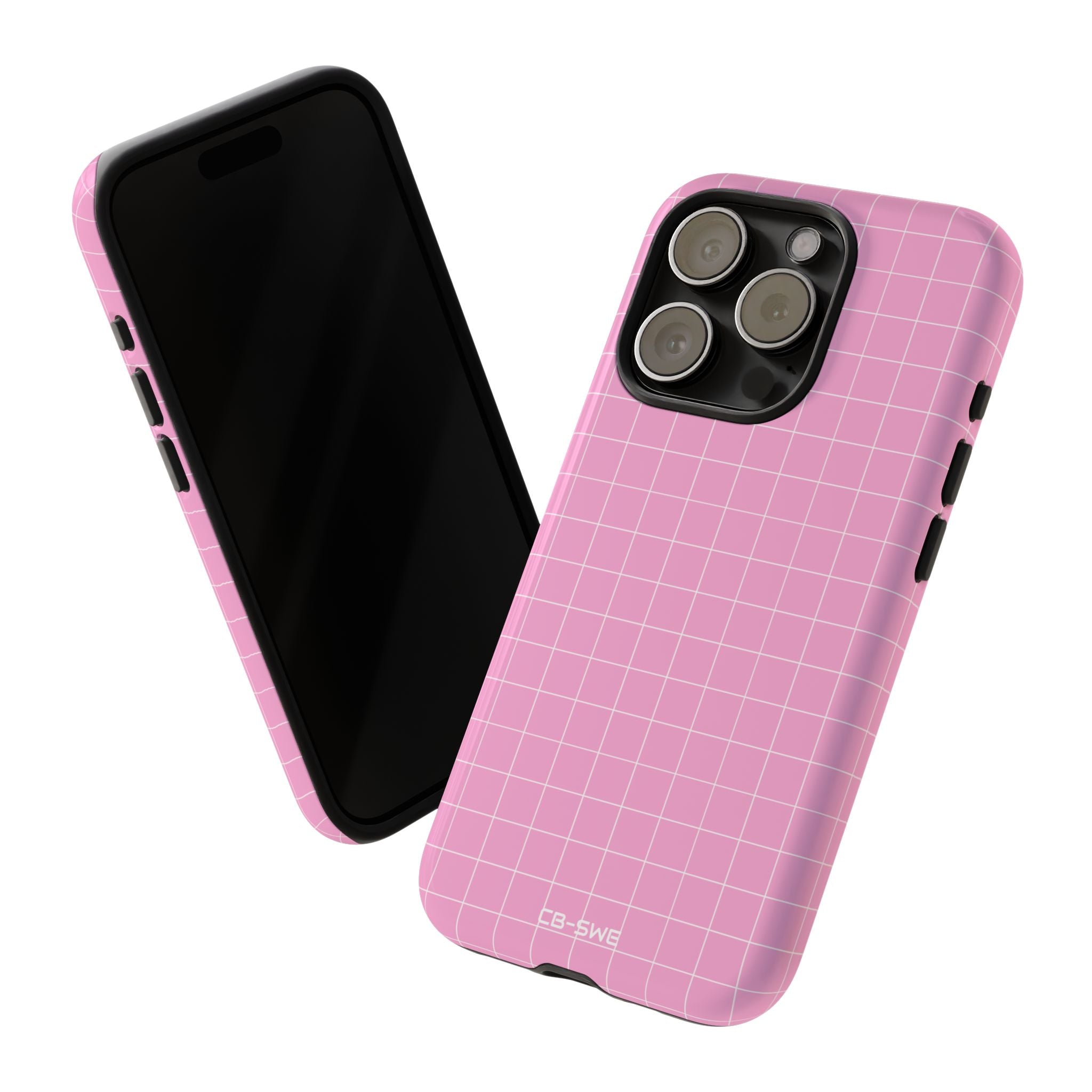 Pink Squares Align - iPhone Case