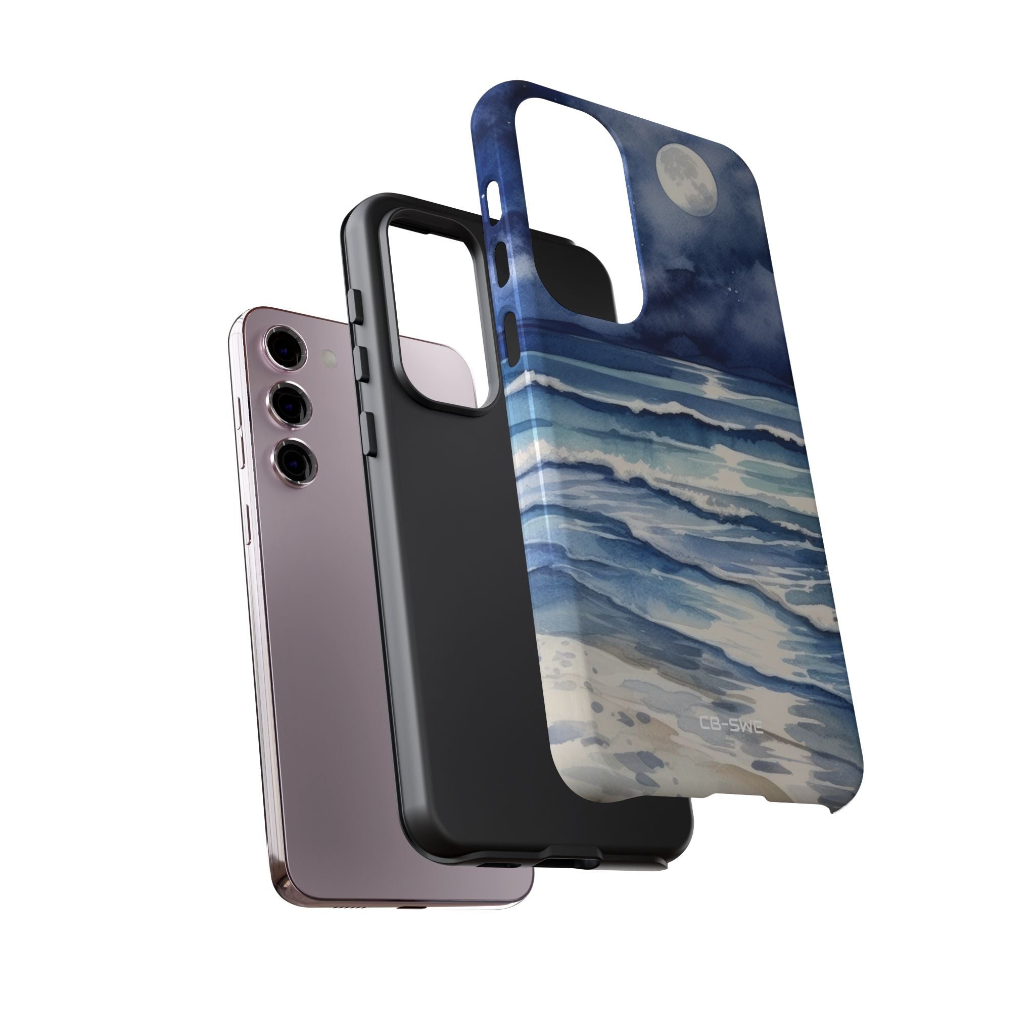 Moonlight Reflects Waves - Samsung Case