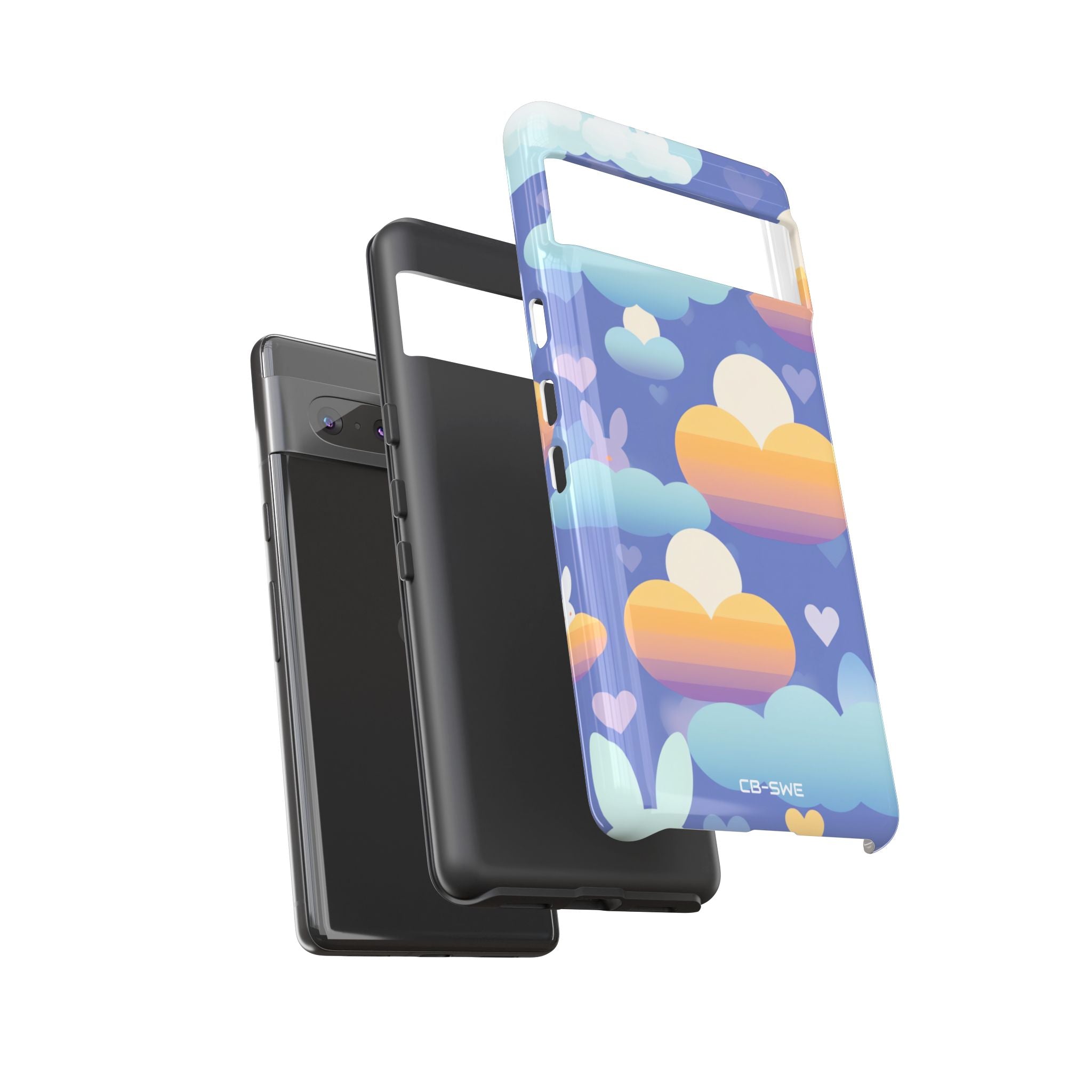 Bunnies Dance Among Clouds - Google Pixel Case