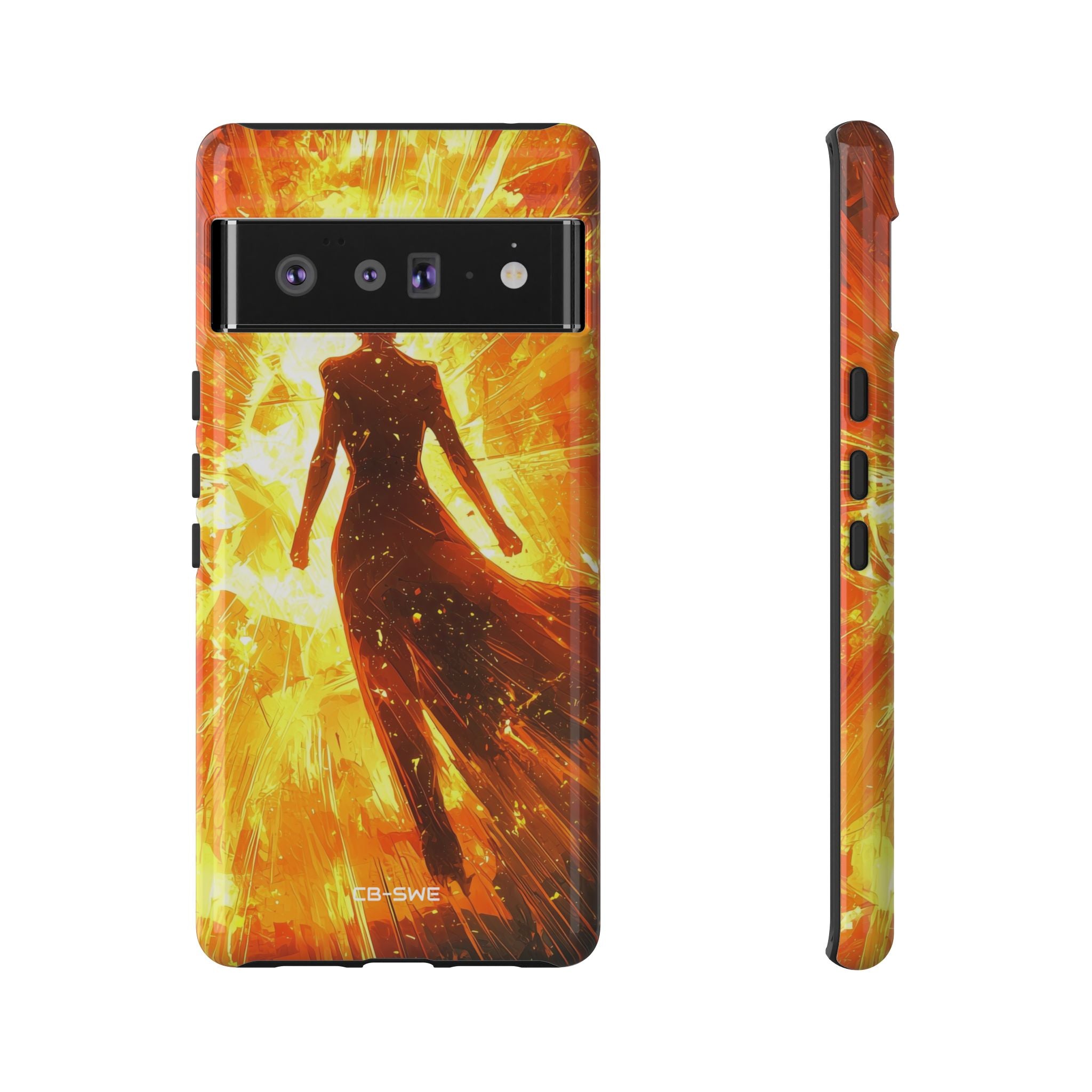Fiery Energy Erupts - Google Pixel Case