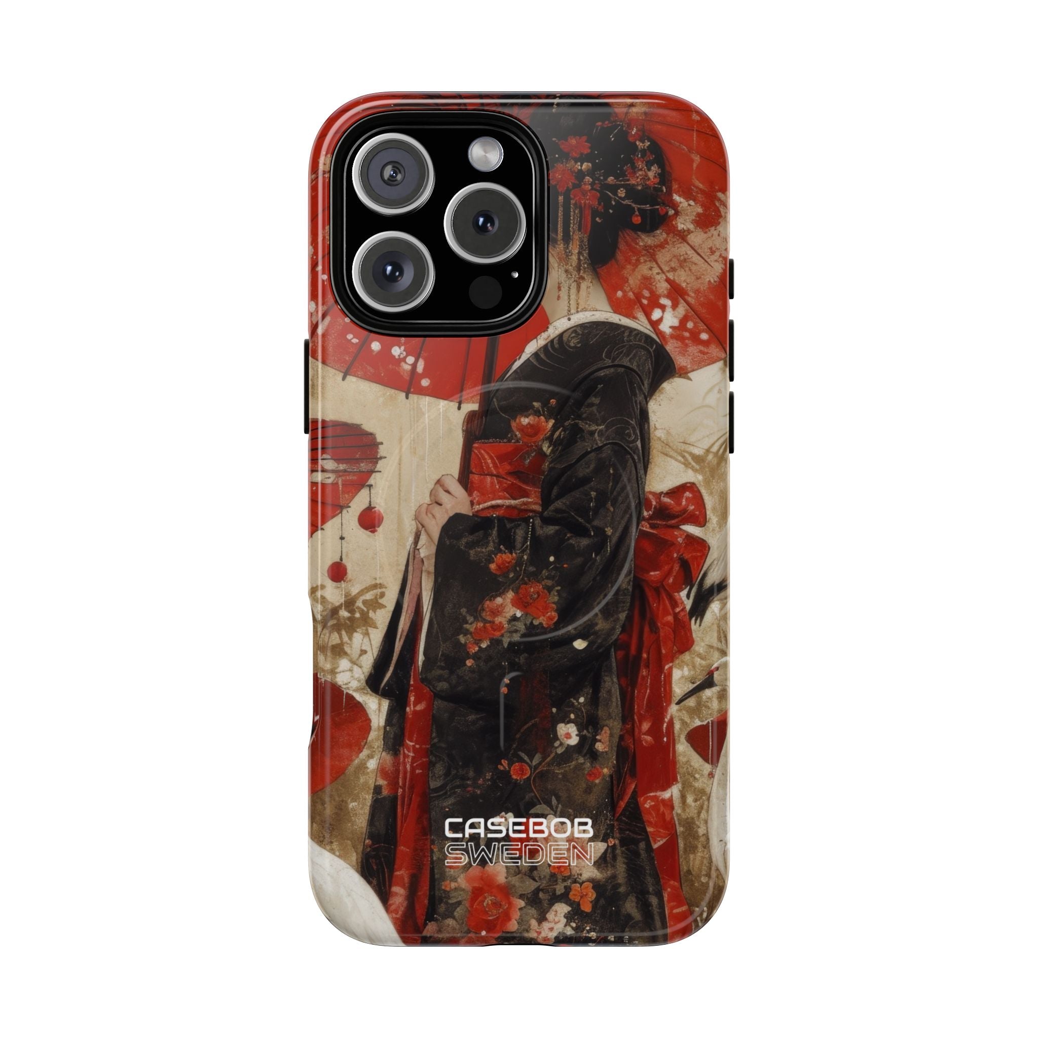 Scarlet Crane Dreams iPhone 16 - Tough+