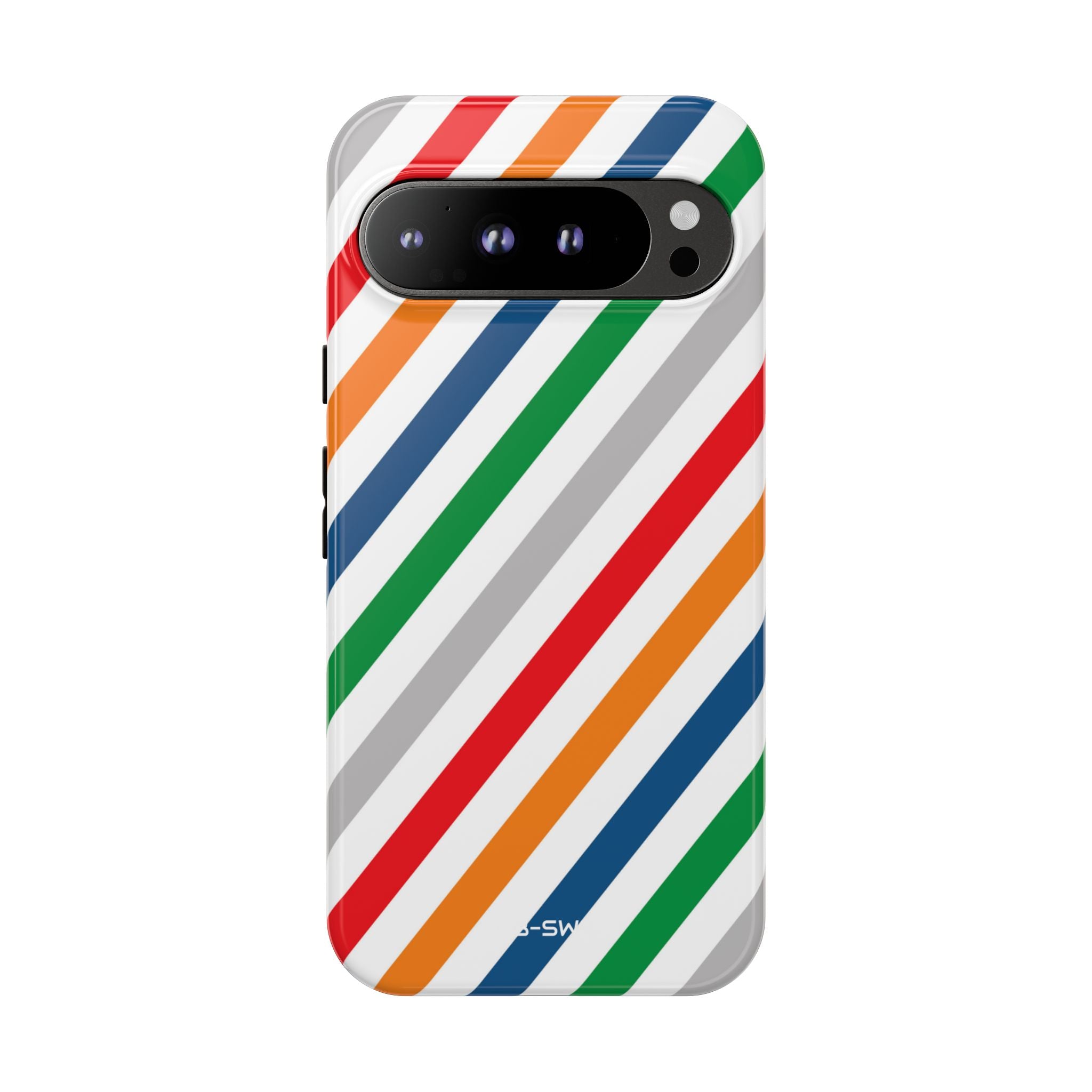 Vibrant Geometric Stripes - Google Pixel Case