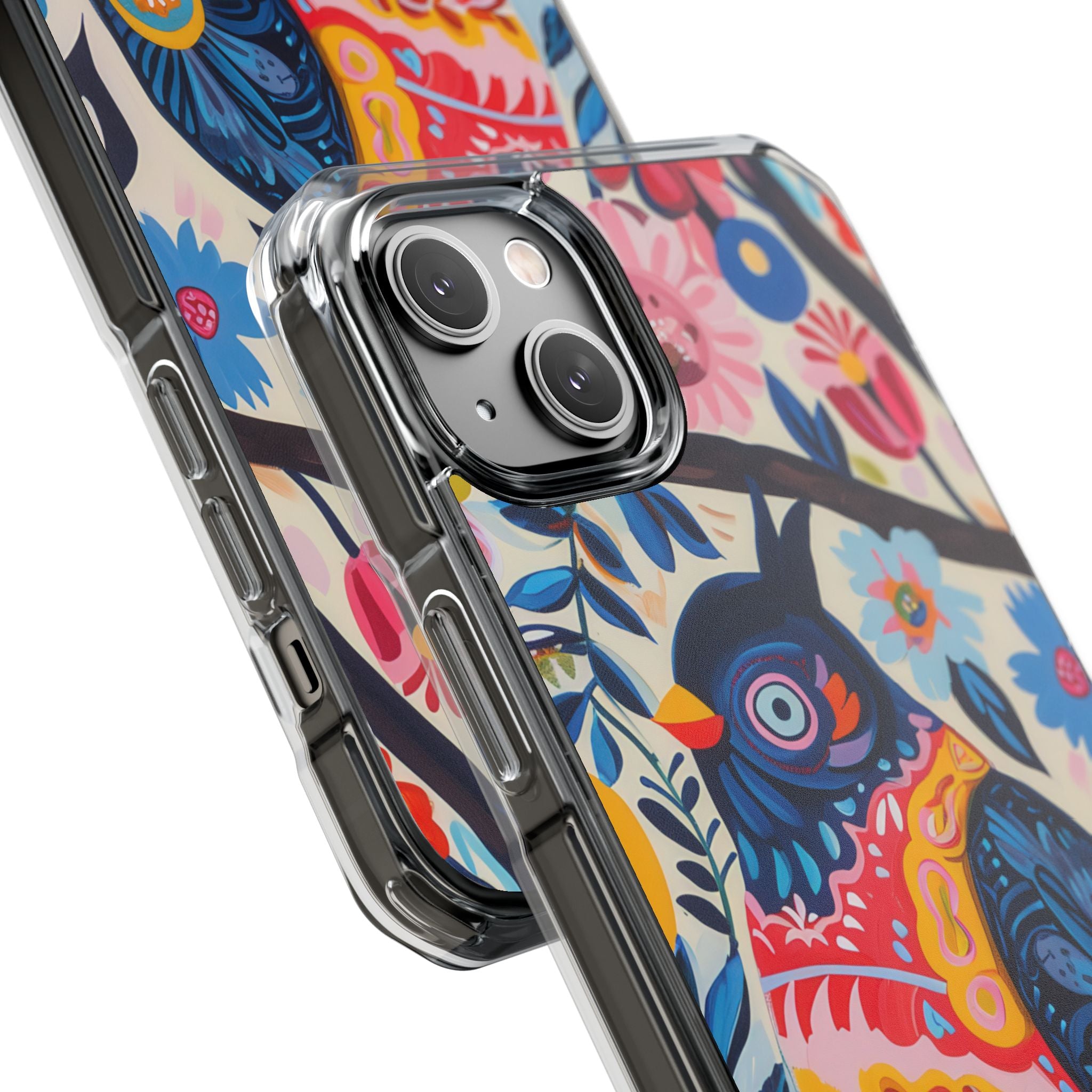 Whimsical Owl Garden iPhone 14 - Impact Clear+