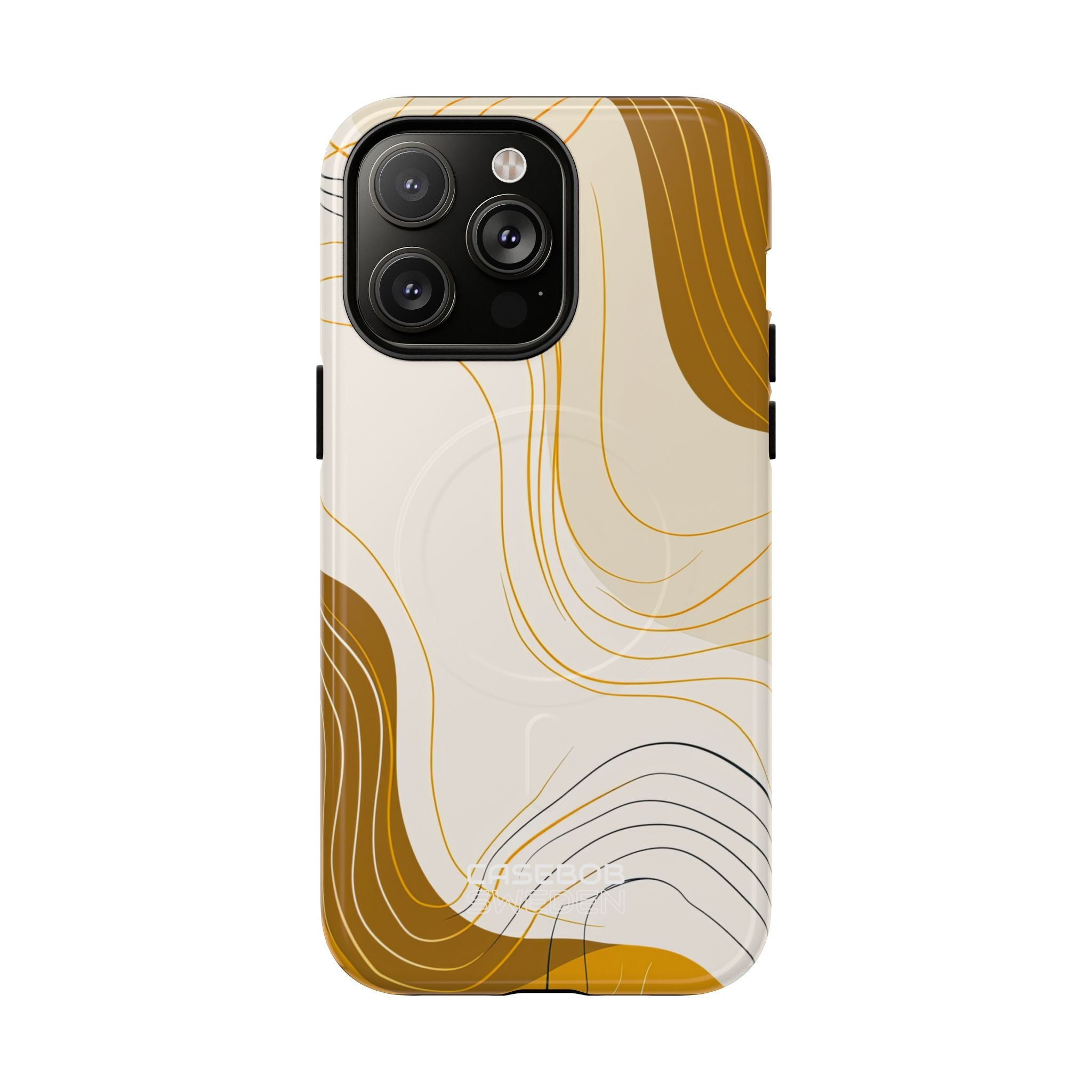 Golden Flow Lines iPhone 14 - Tough+