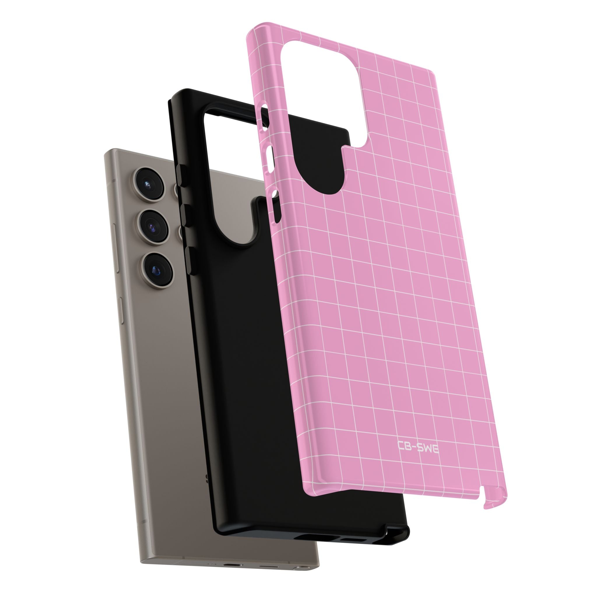 Pink Squares Align - Samsung Case