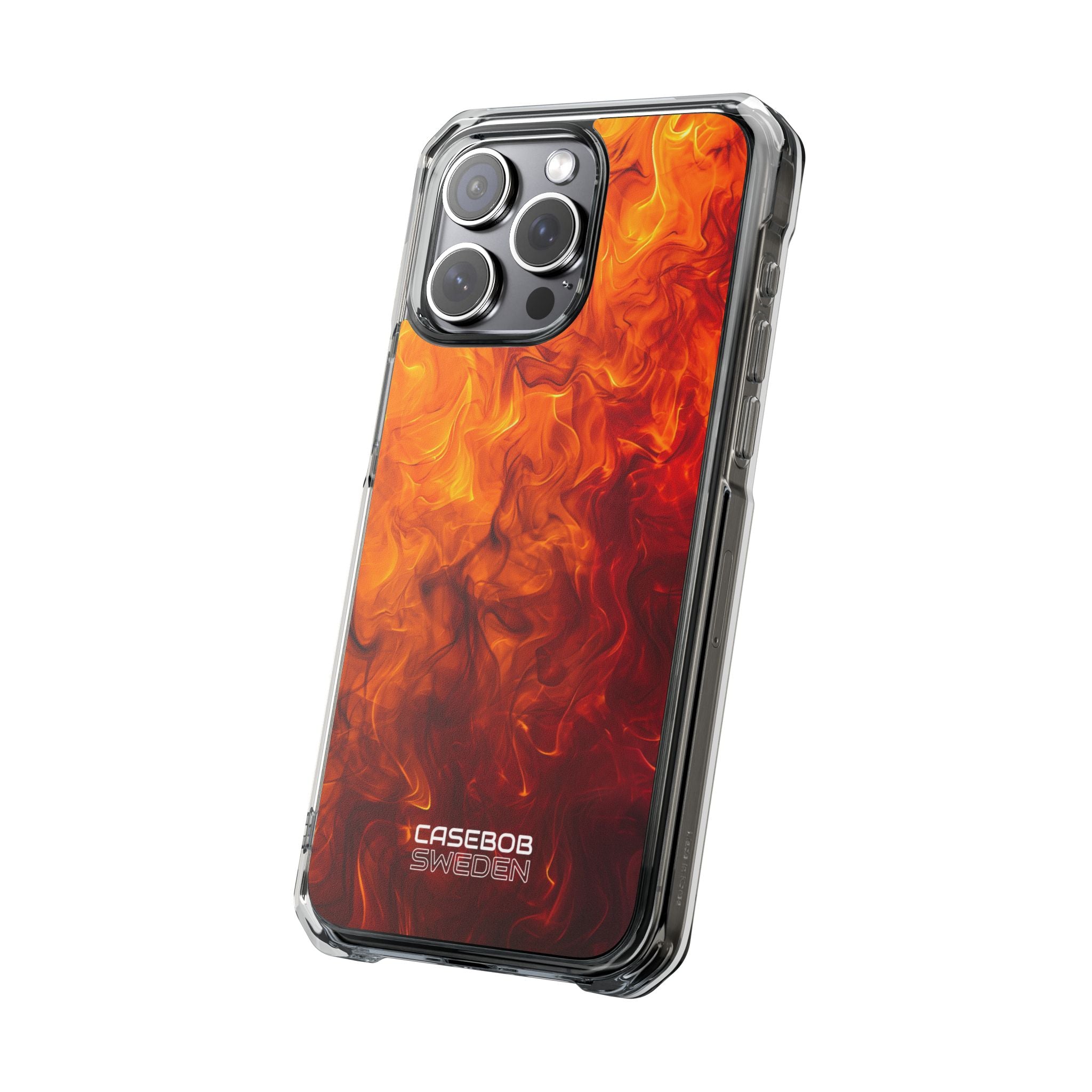 Flaming Energy Swirl iPhone 15 - Impact Clear+