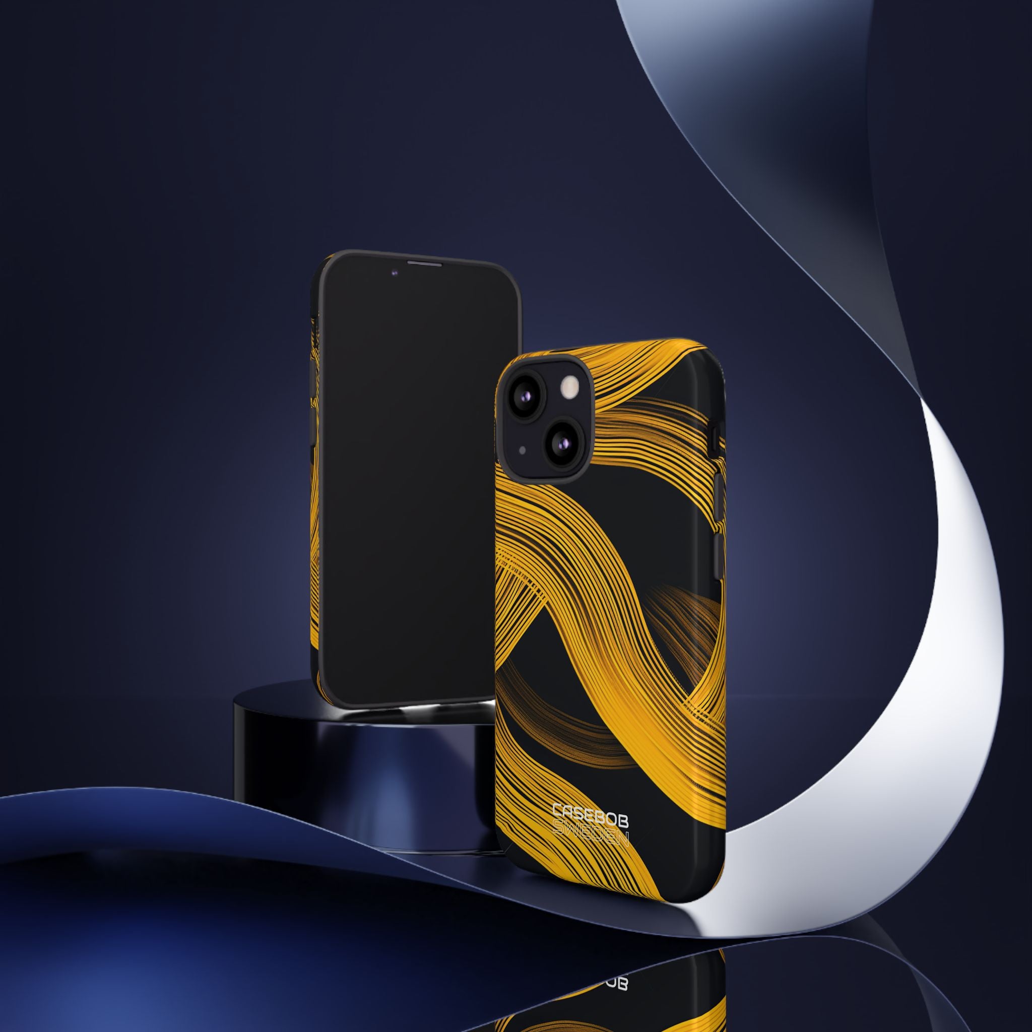 Yellow Flow Lines iPhone 13 - Tough