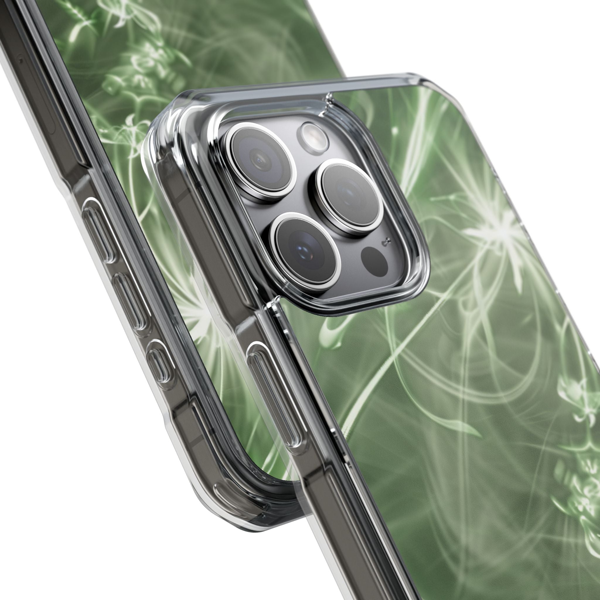 Green Spirit Flow iPhone 15 - Impact Clear+