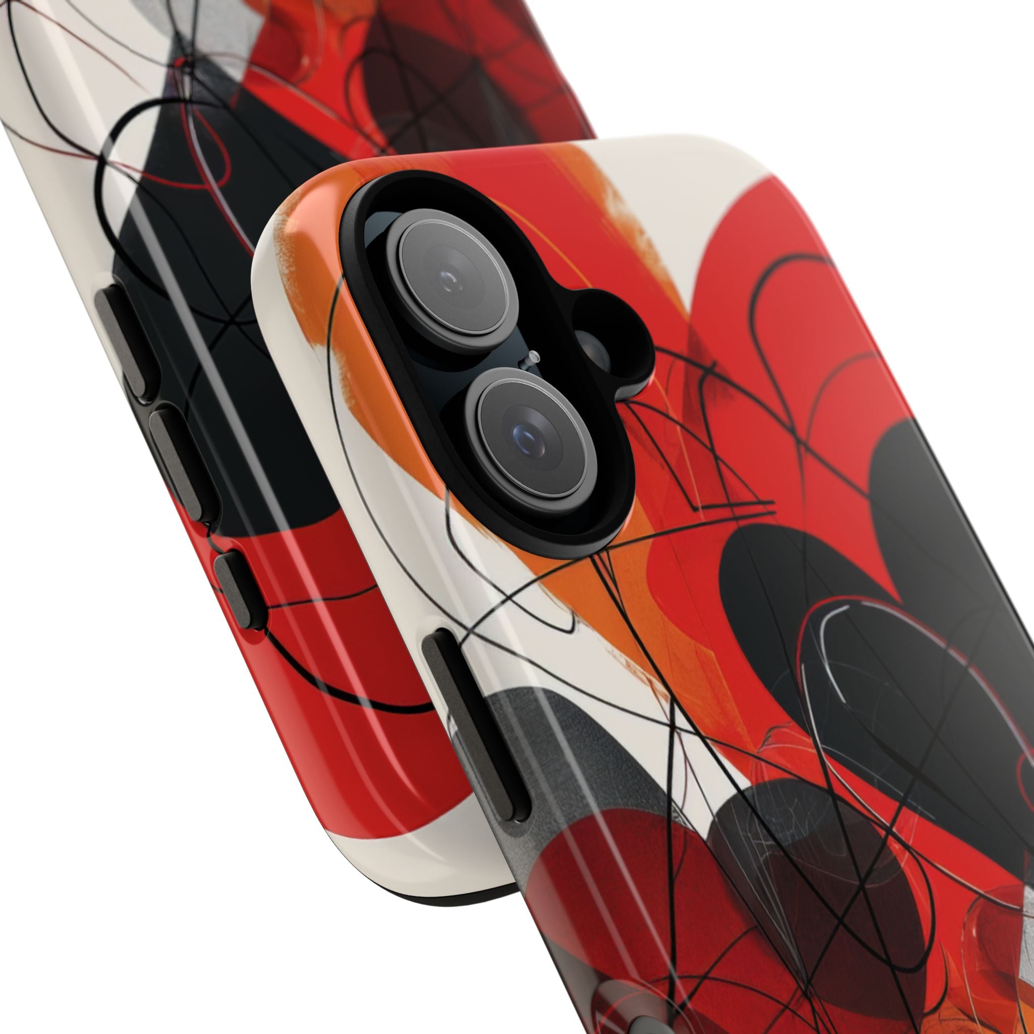 Crimson Motion Flow iPhone 16 - Tough