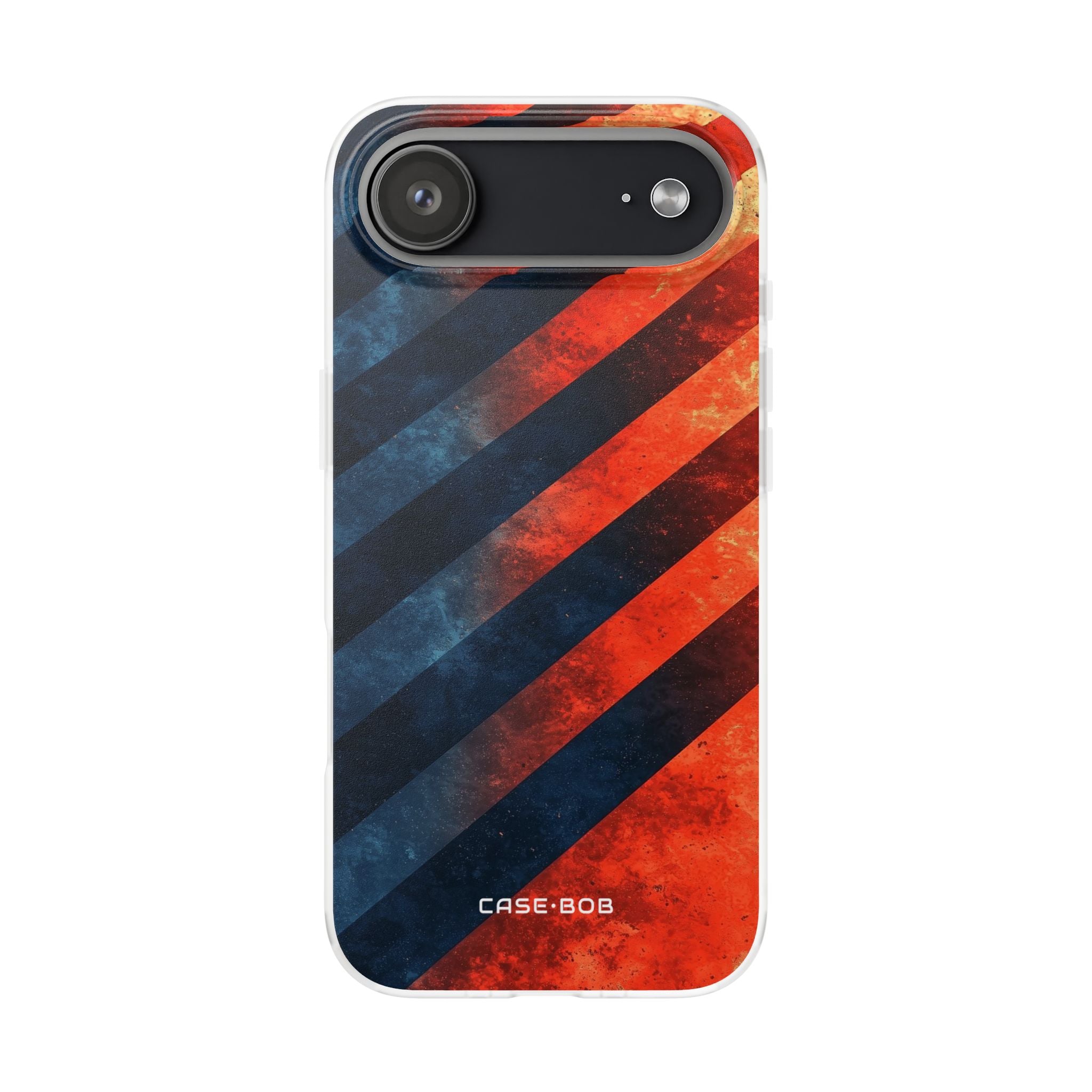 Diagonal Stripes Blaze iPhone 17 Air Case - Soft