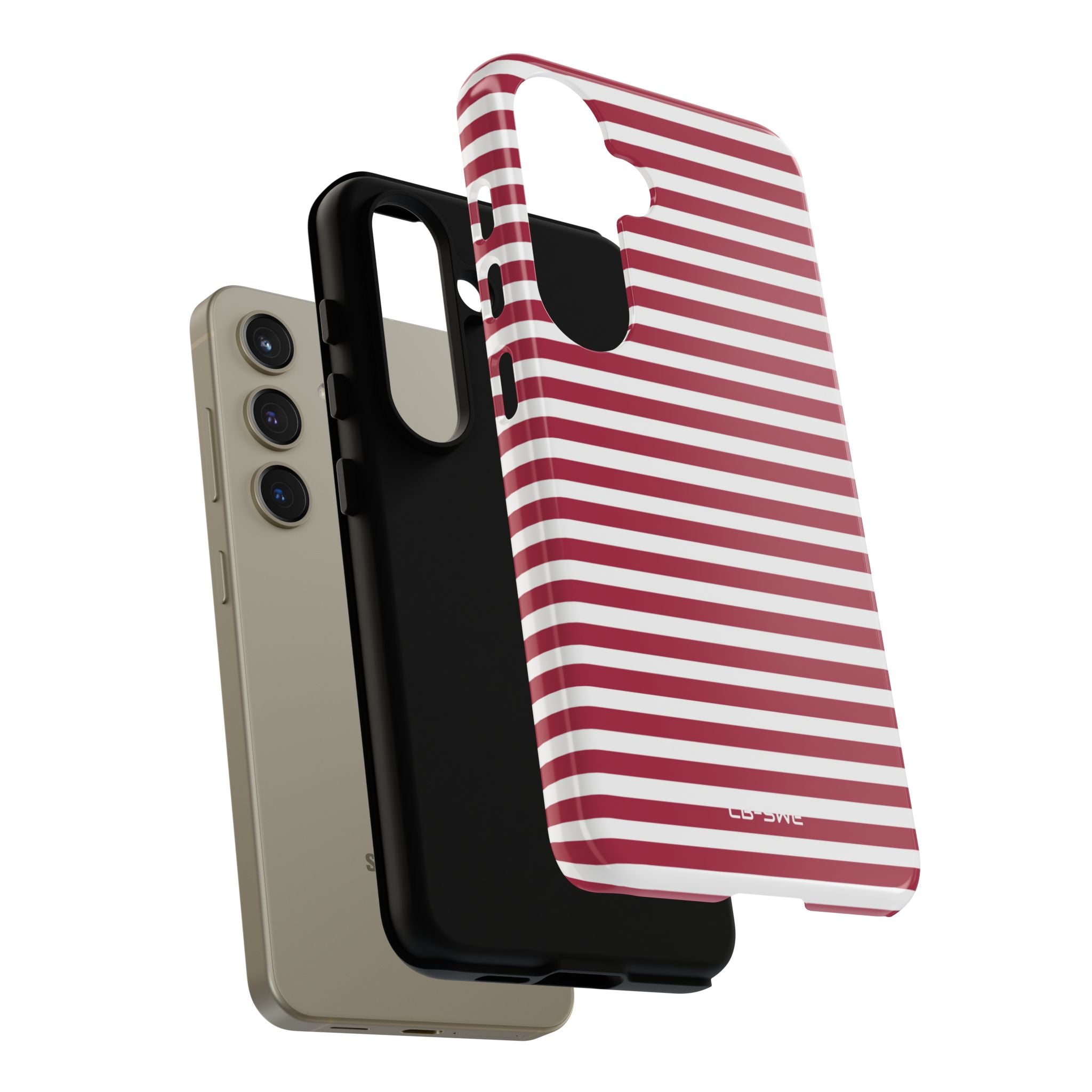 Crimson Stripes Flow - Samsung Case