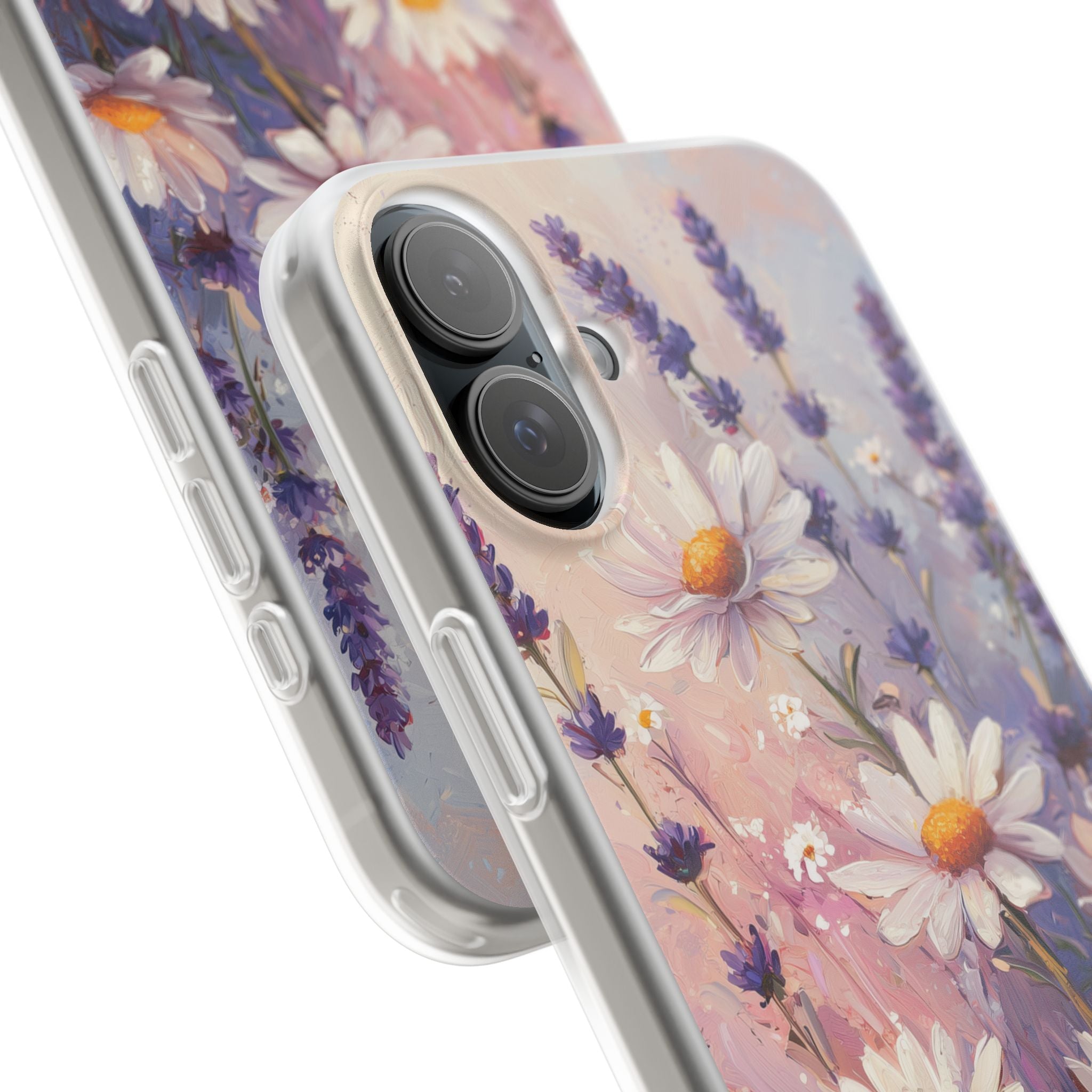 Daisy Lavender Bloom iPhone 16 Plus Case - Soft