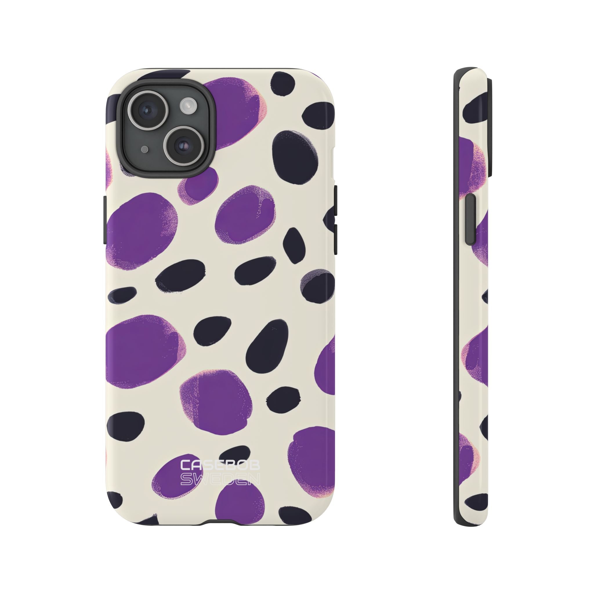 Purple Pebble Dance iPhone 15 - Tough
