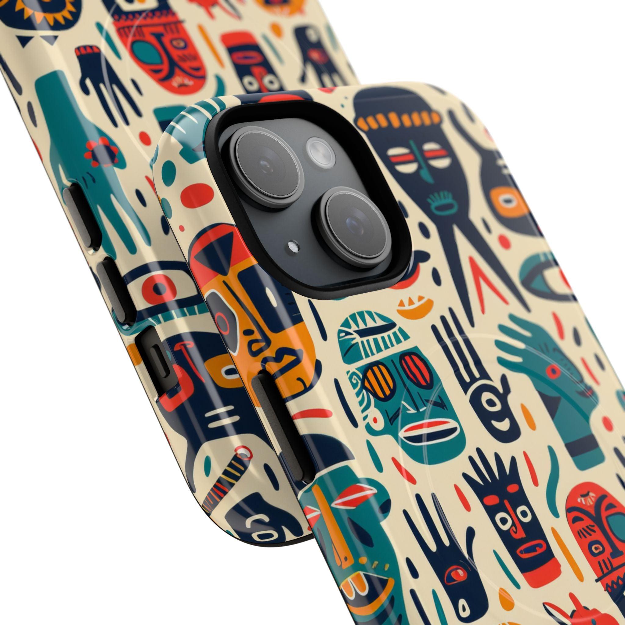 Vivid Faces iPhone 15 Case - Tough+