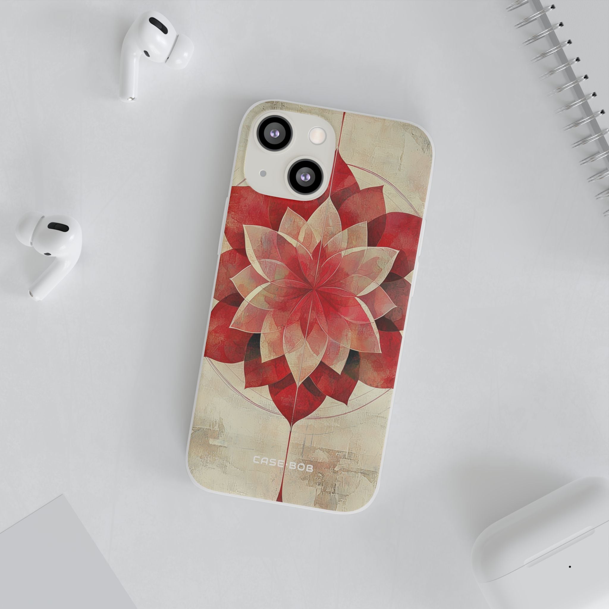 Crimson Bloom iPhone 13 mini Case - Soft