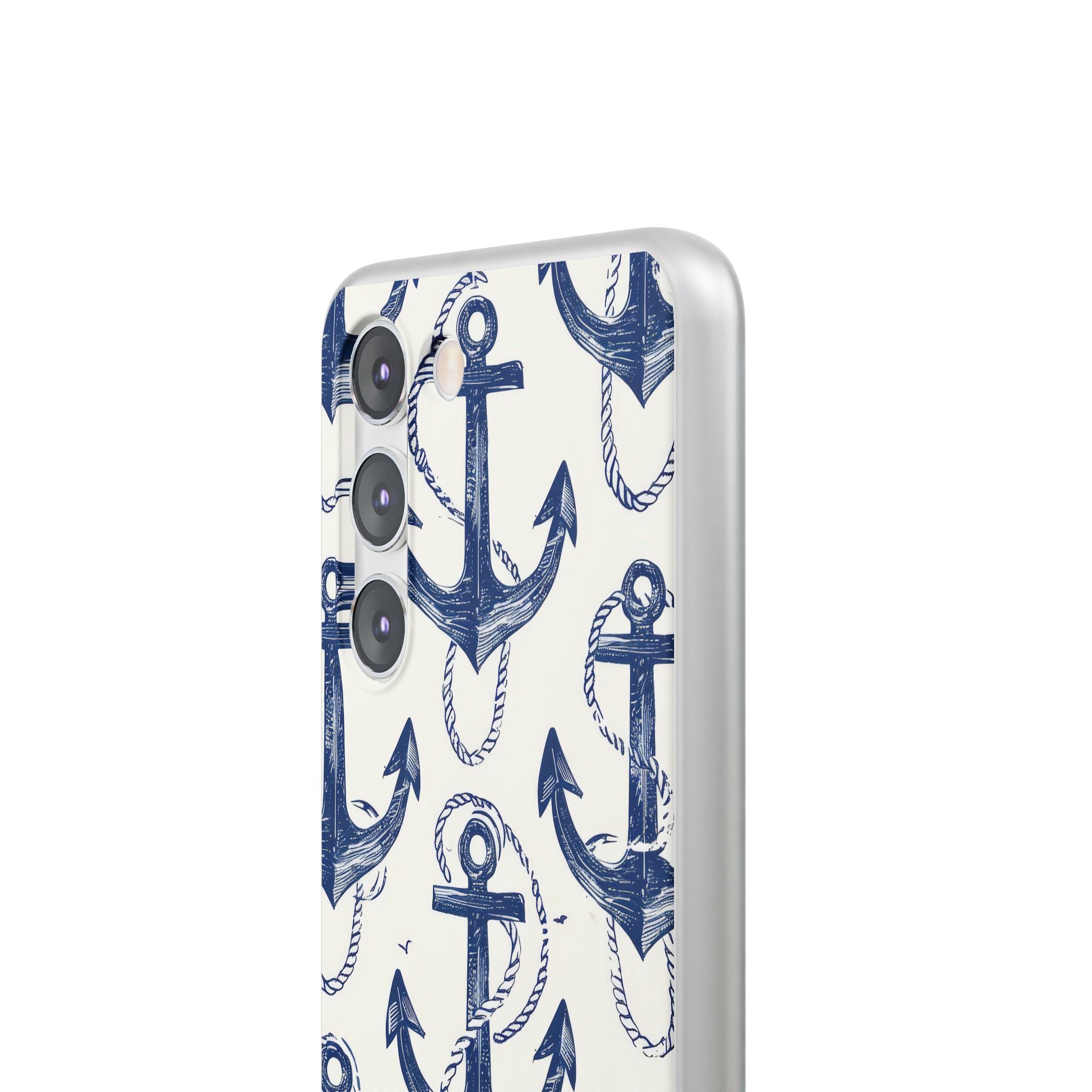 Navy Anchor Loop Samsung S23 Case - Soft