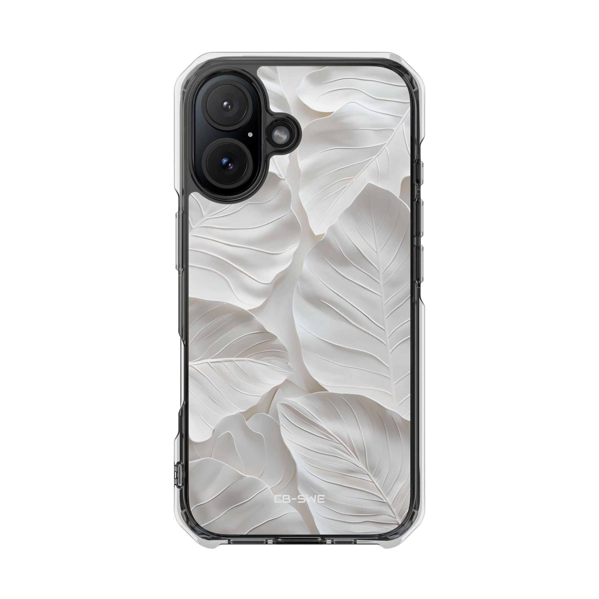 Elegant Leaf Relief iPhone Case - Impact