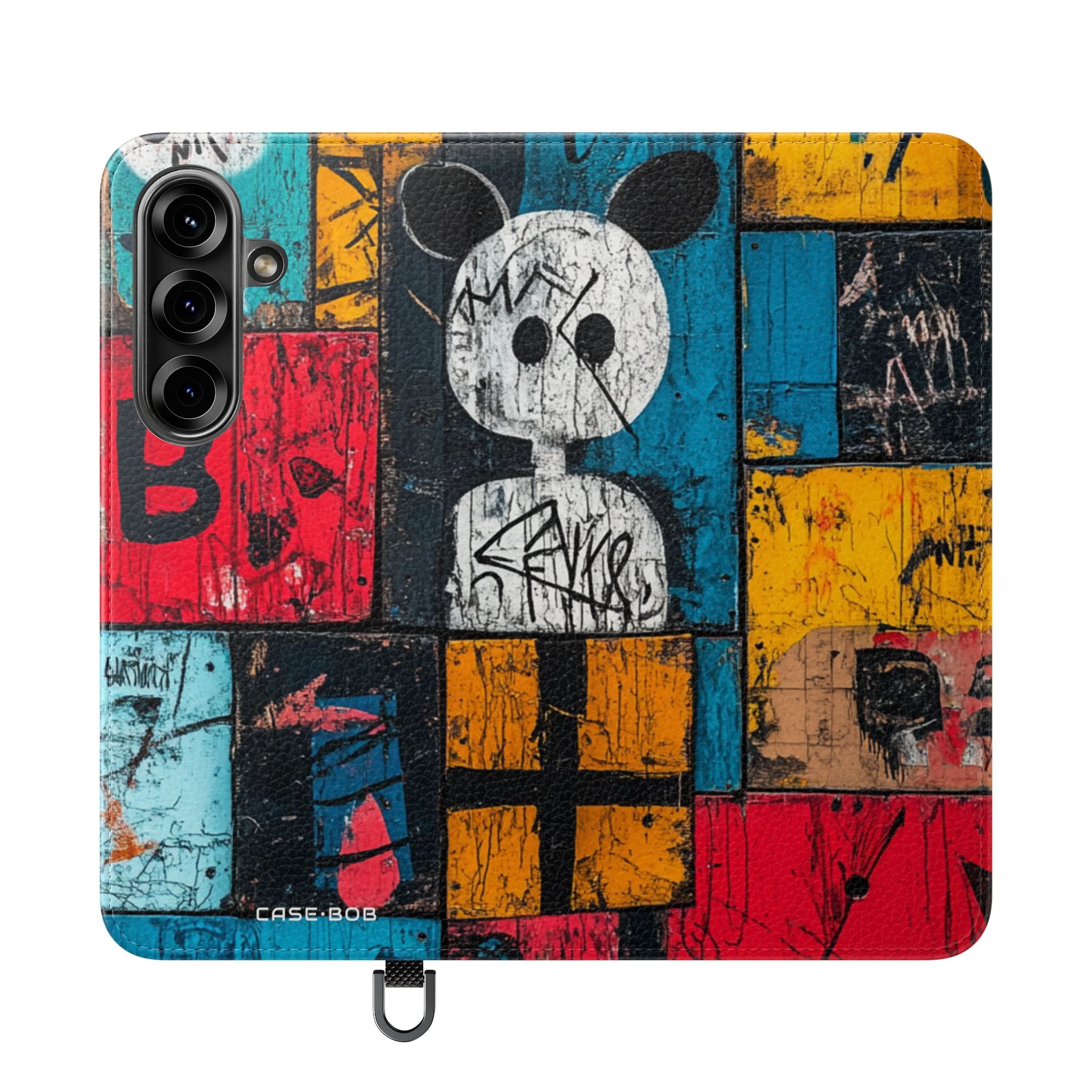 White Orb Graffiti - Samsung S25 Case - Wallet