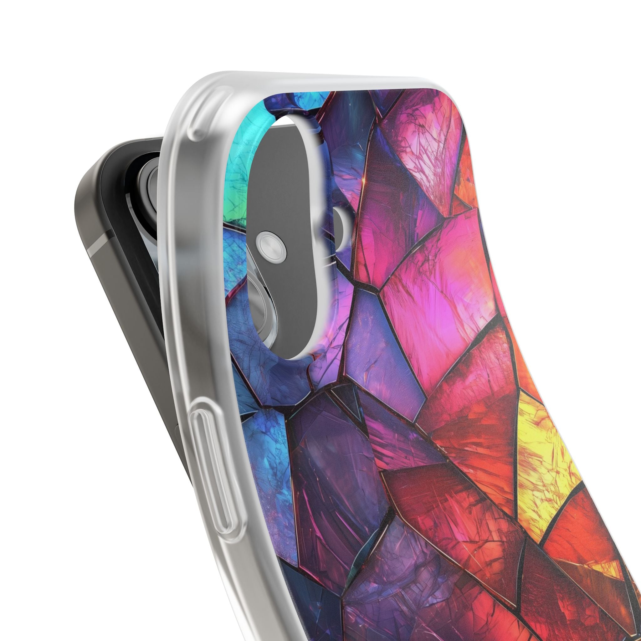 Cracked Prism iPhone 16 Case - Soft