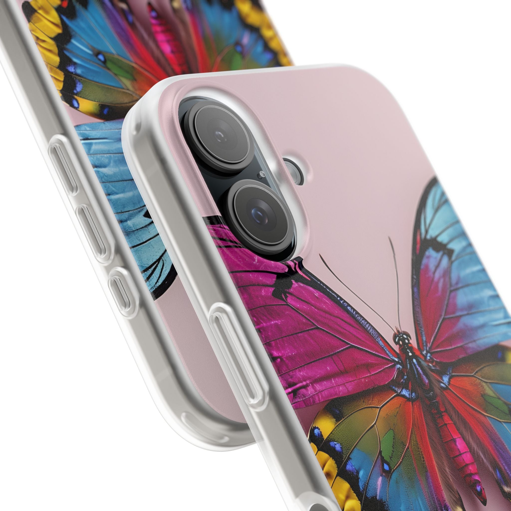 Vivid Butterfly iPhone 16 Case - Soft