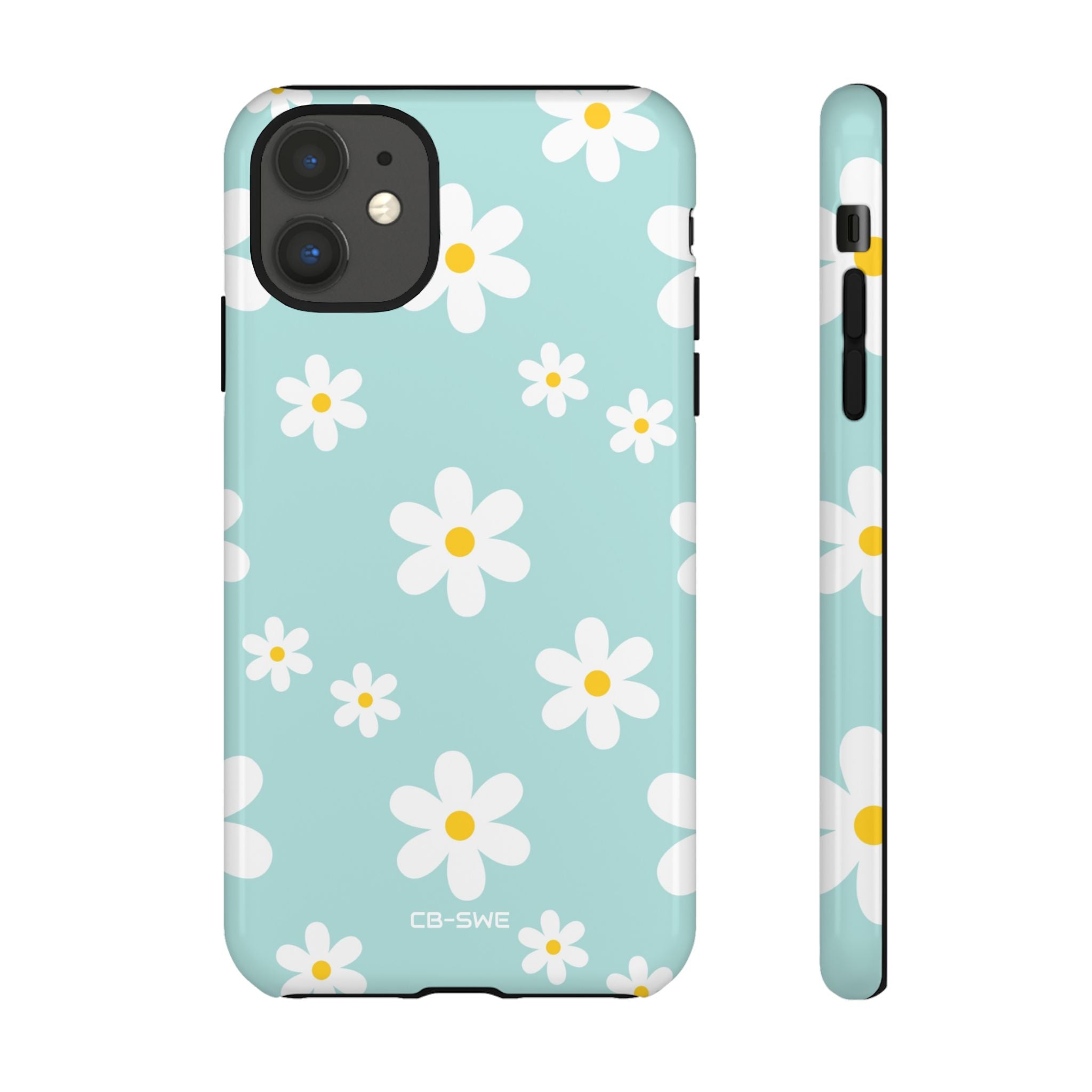 Daisies On Blue - iPhone Case