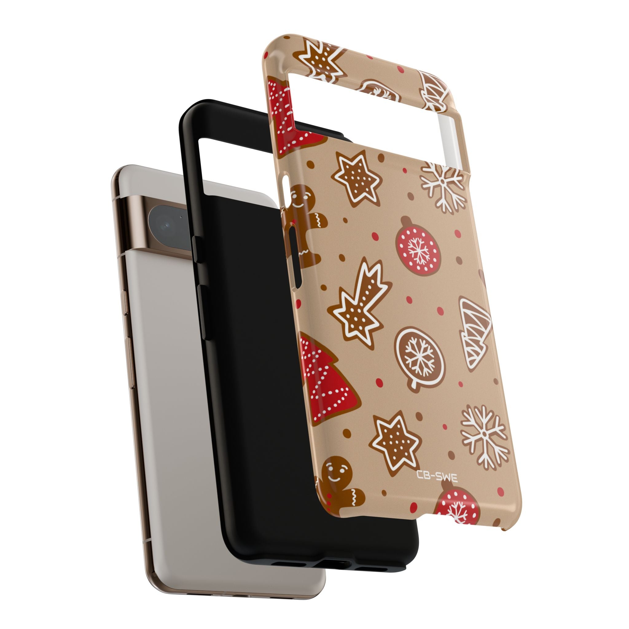 Gingerbread Men Celebrate - Google Pixel Case