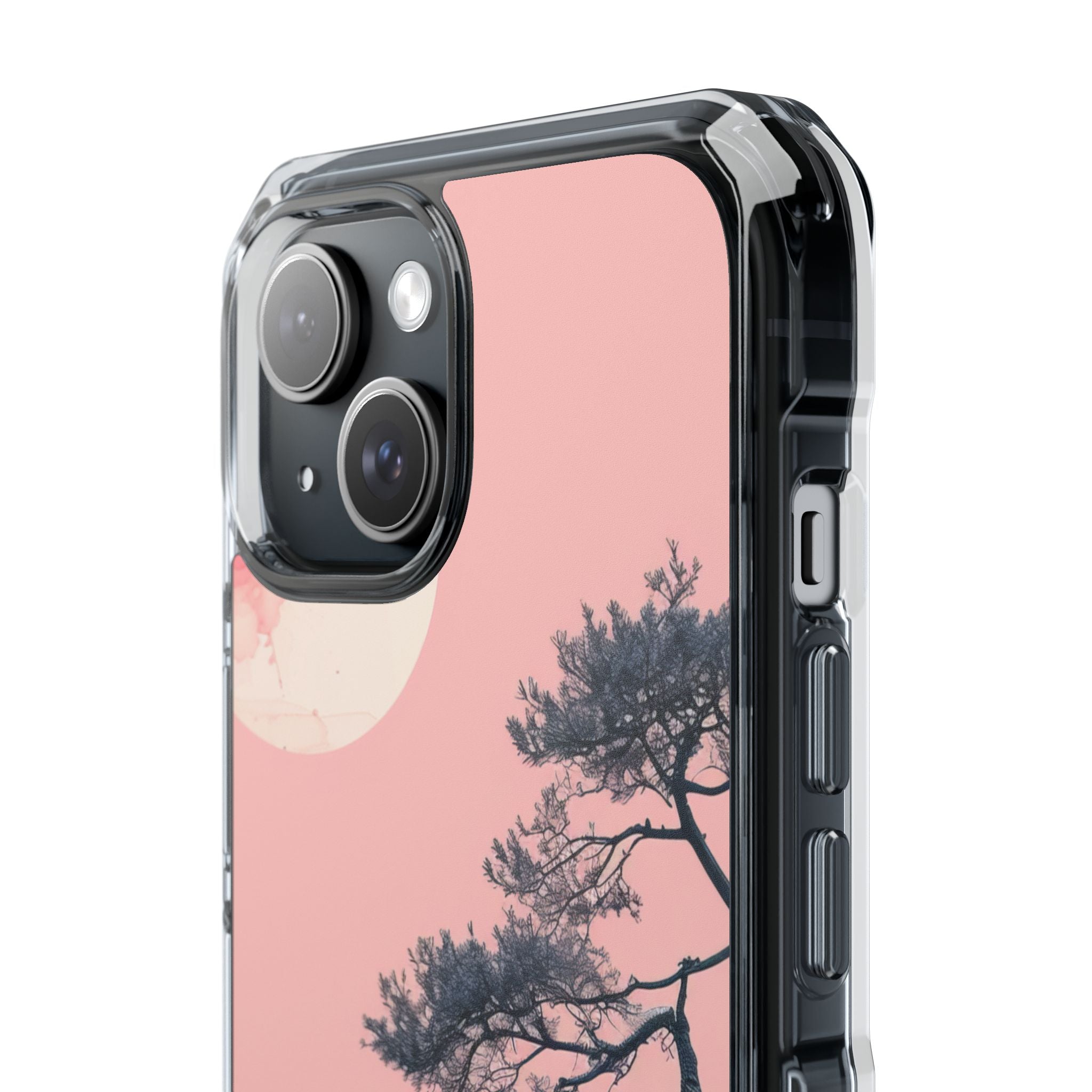 Pink Cliff Solitude iPhone 15 - Impact Clear+