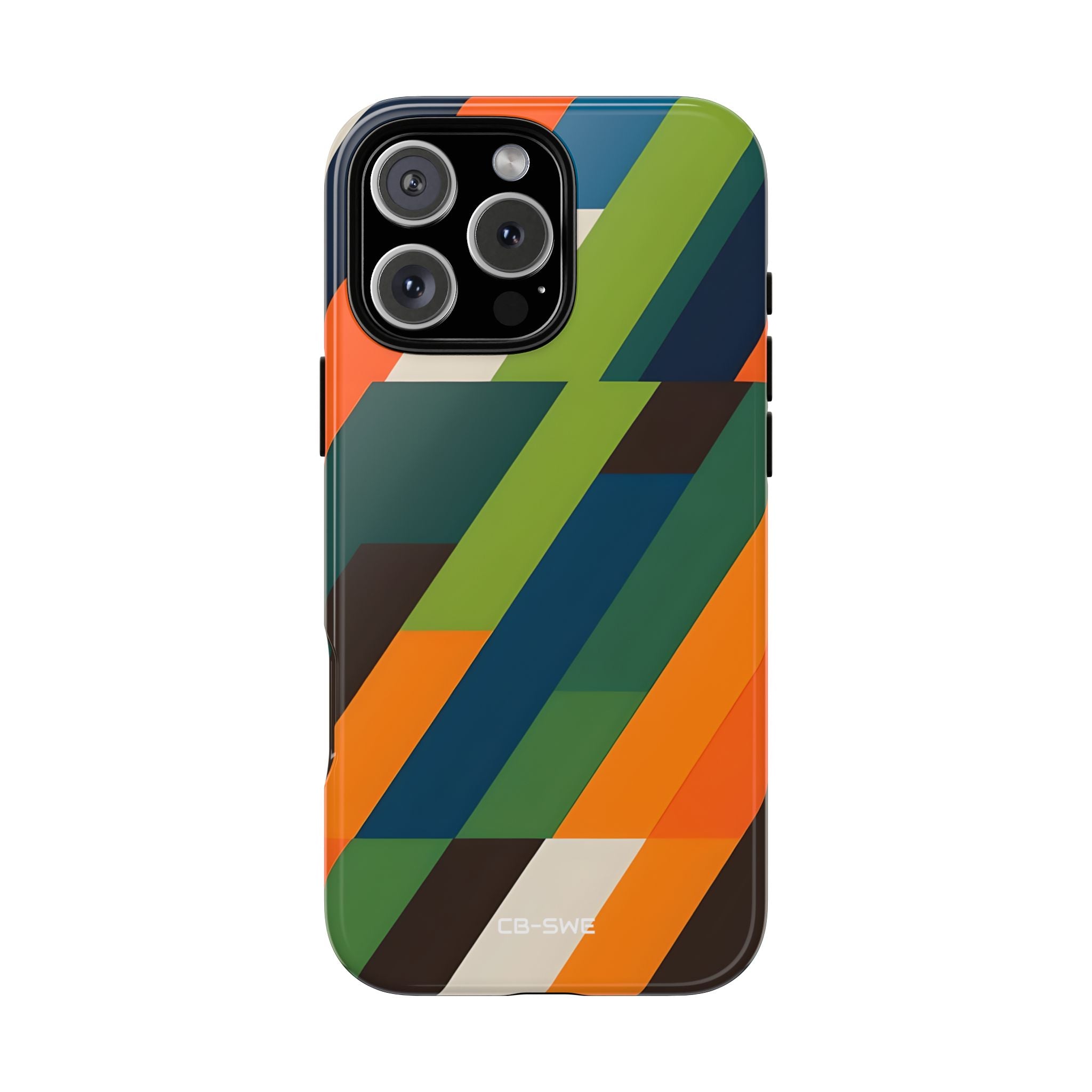 Geometric Color Intersection - iPhone Case