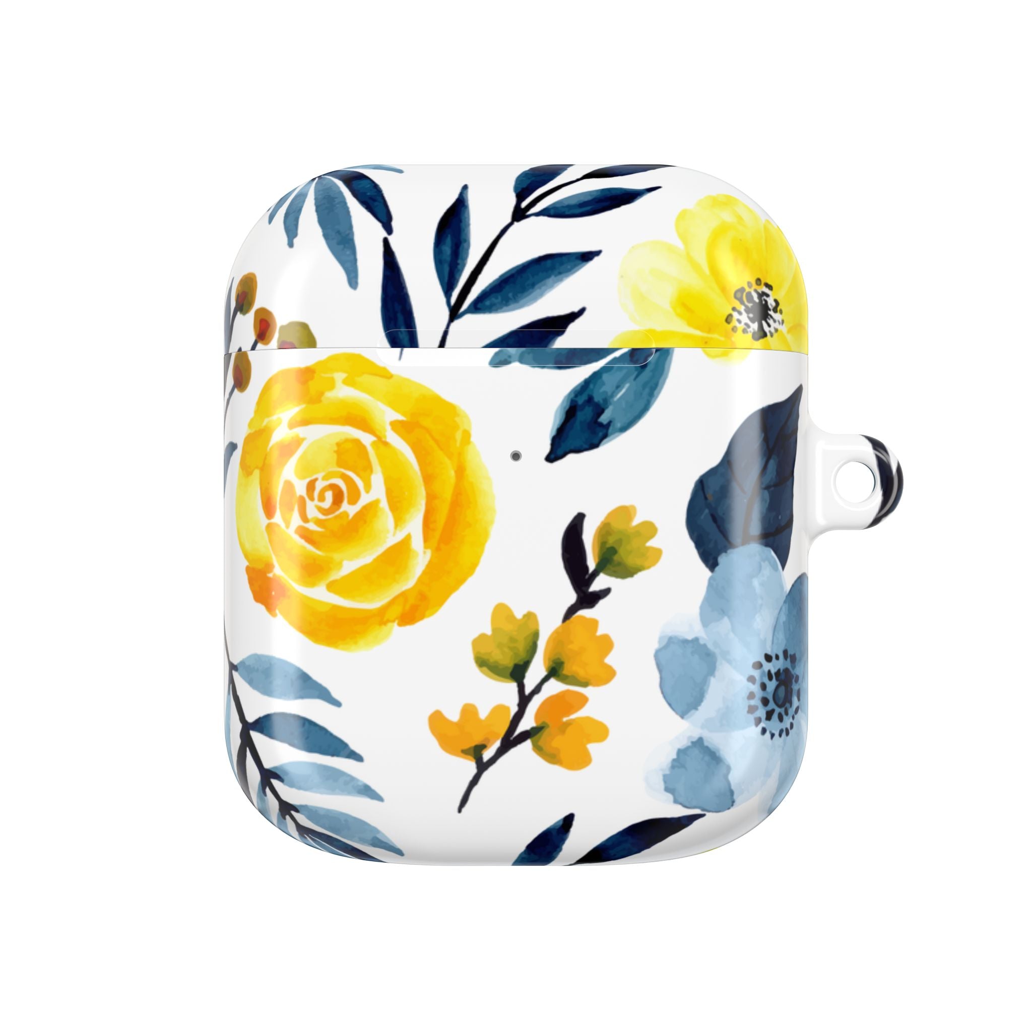 Yellow Blue Blossoms - AirPods Case