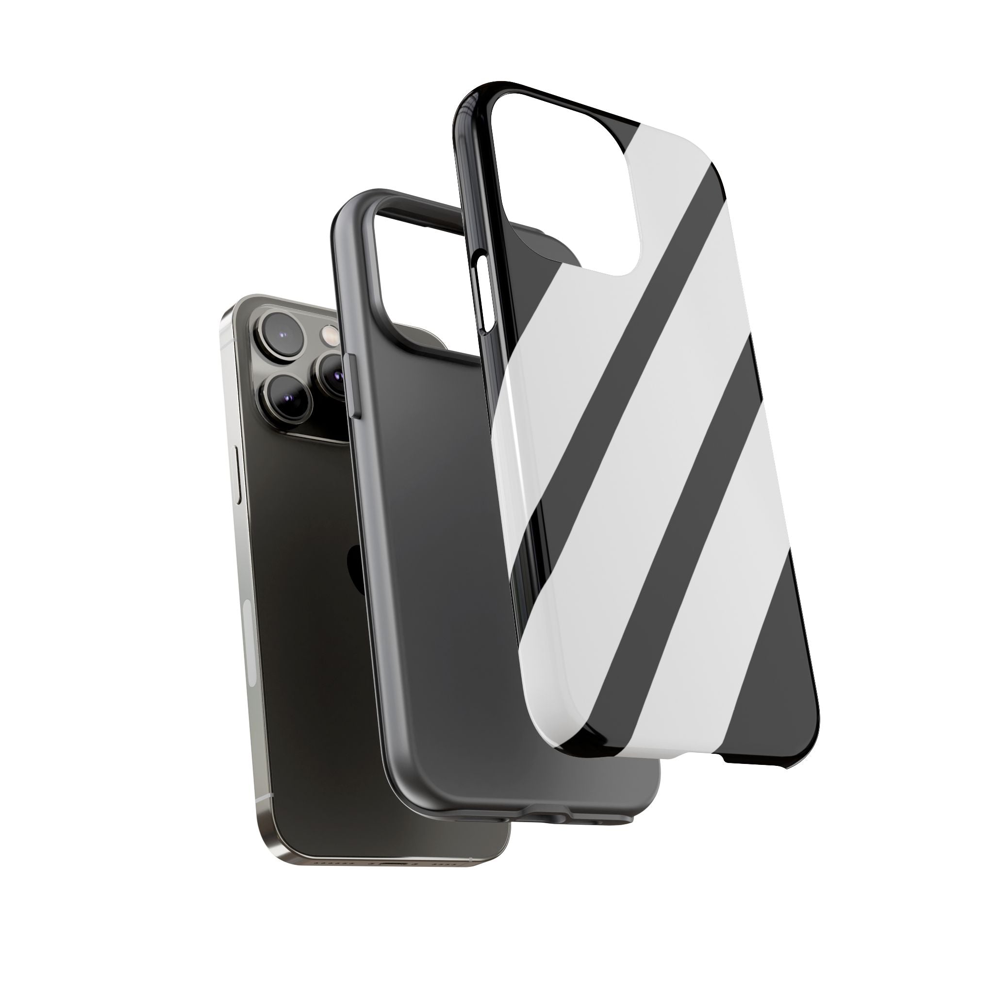 Monochrome Diagonal Symmetry - iPhone Case