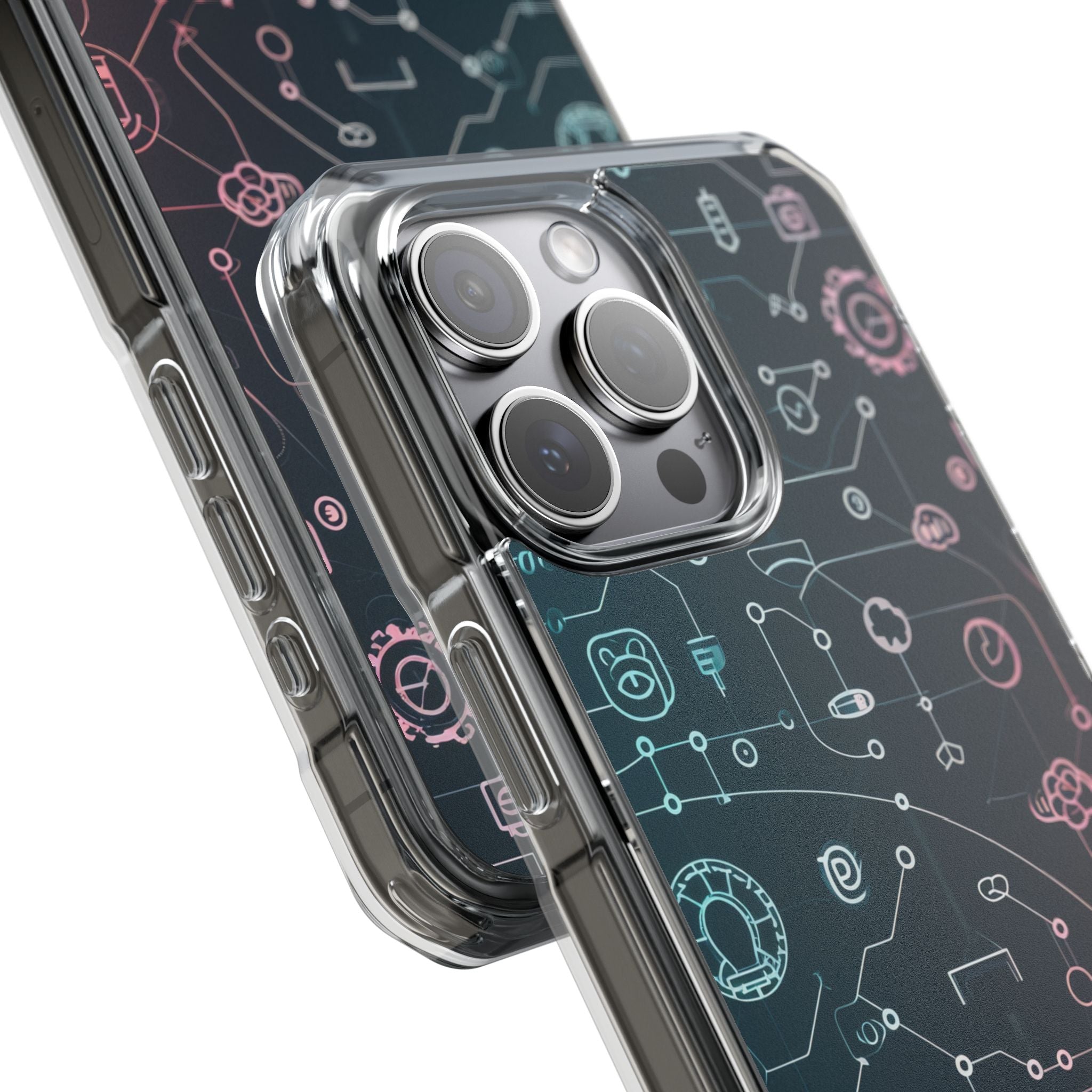 Digital Circuit Flow iPhone 15 - Impact Clear+