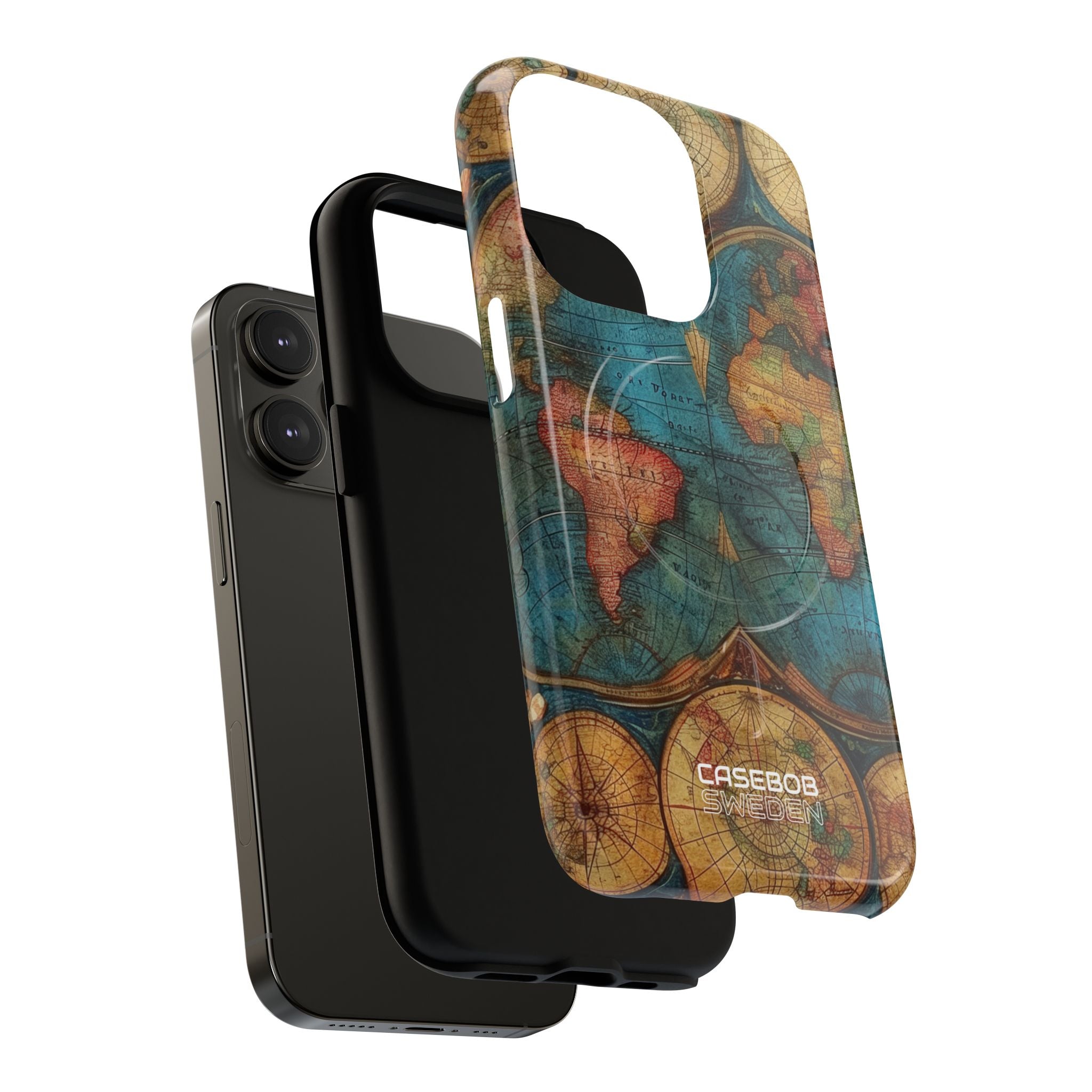 Vintage World Map iPhone 14 - Tough+
