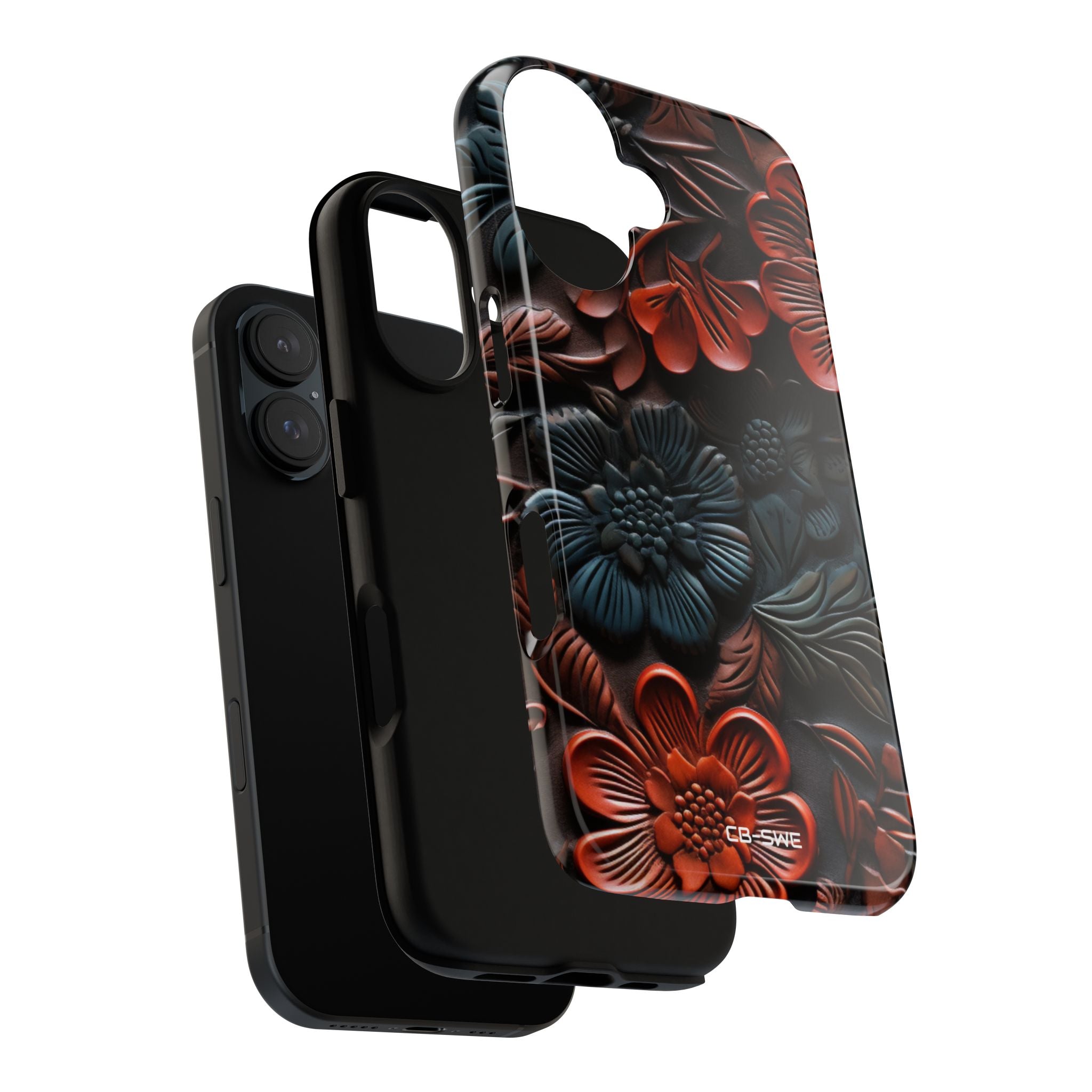 Sculpted Floral Elegance - iPhone Case