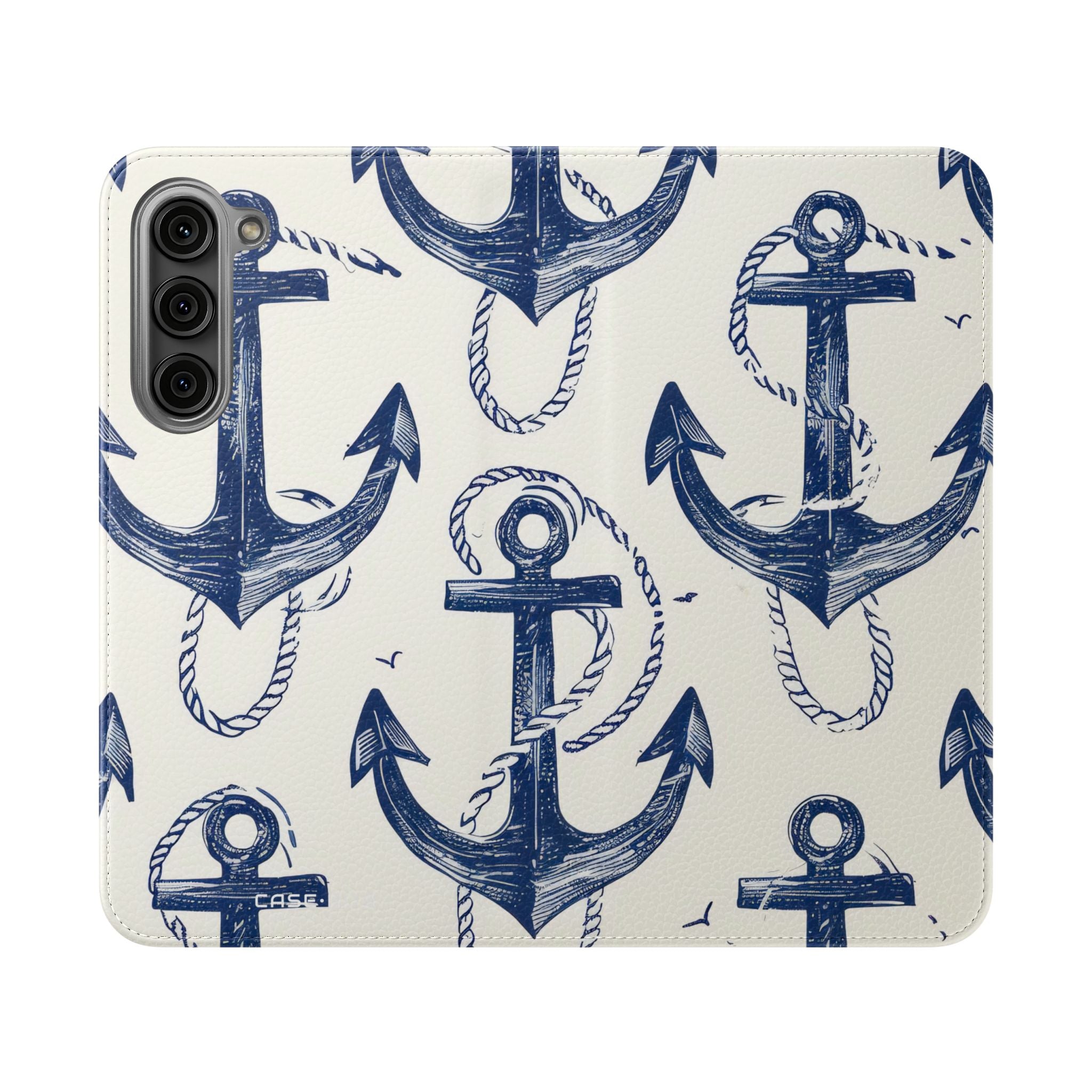 Blue Anchor Breeze - Samsung S23+ Case - Wallet