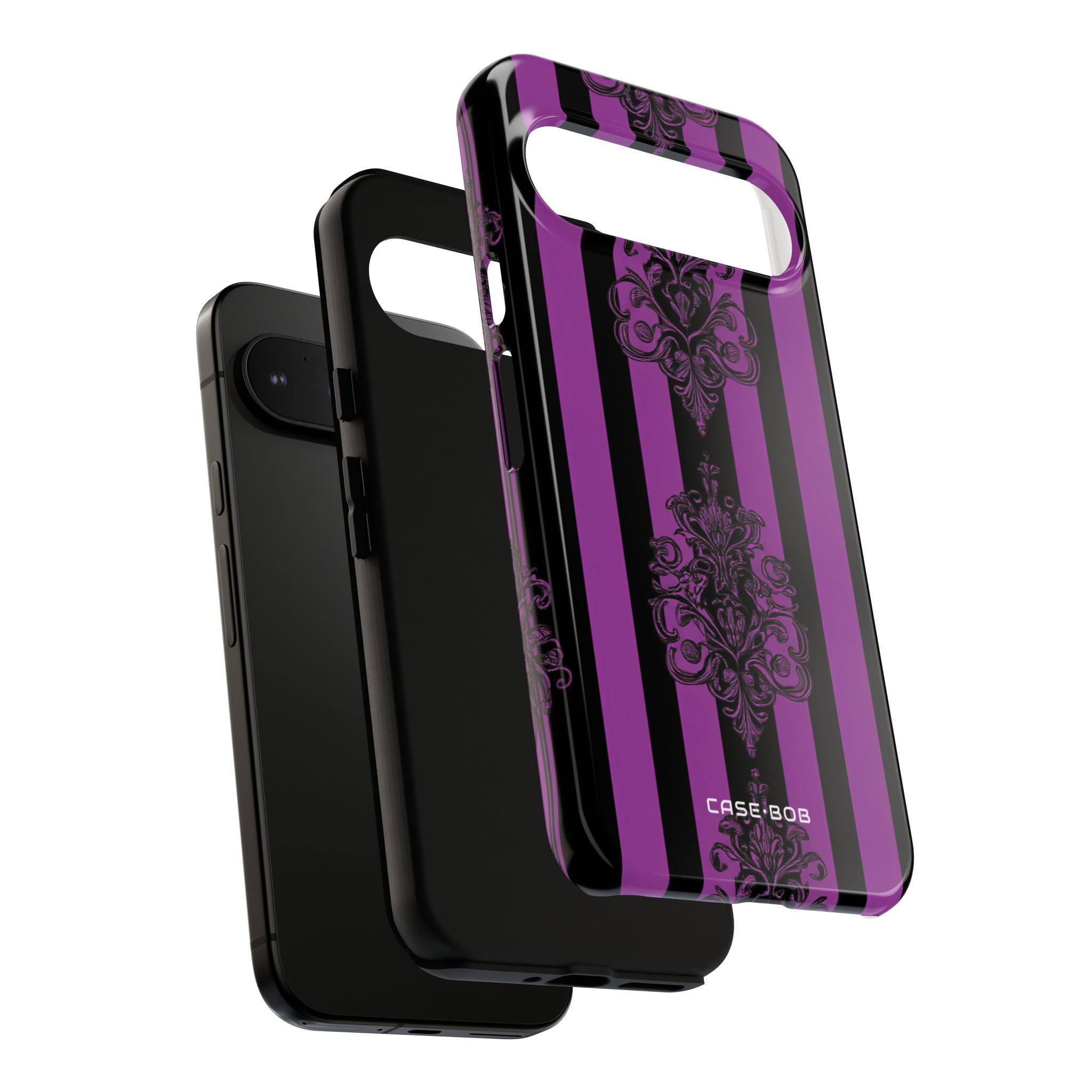 Damask Elegance Purple Google Pixel 9 Pro XL Case - Tough