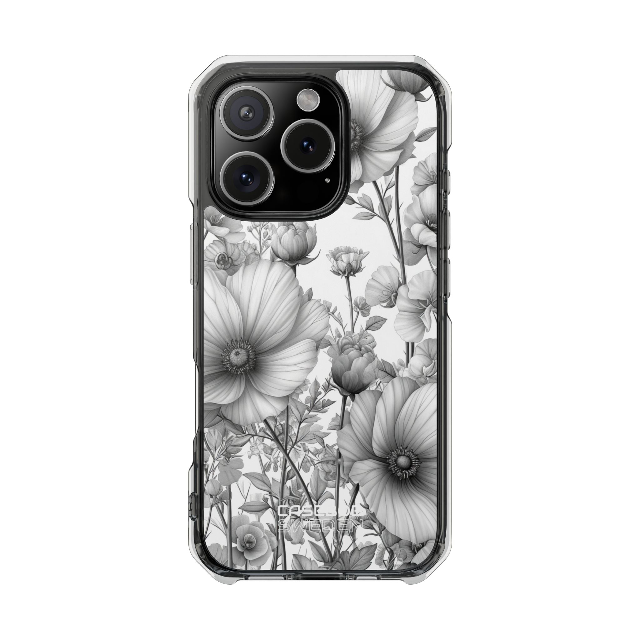 Vintage Floral Etching iPhone 16 - Impact Clear+