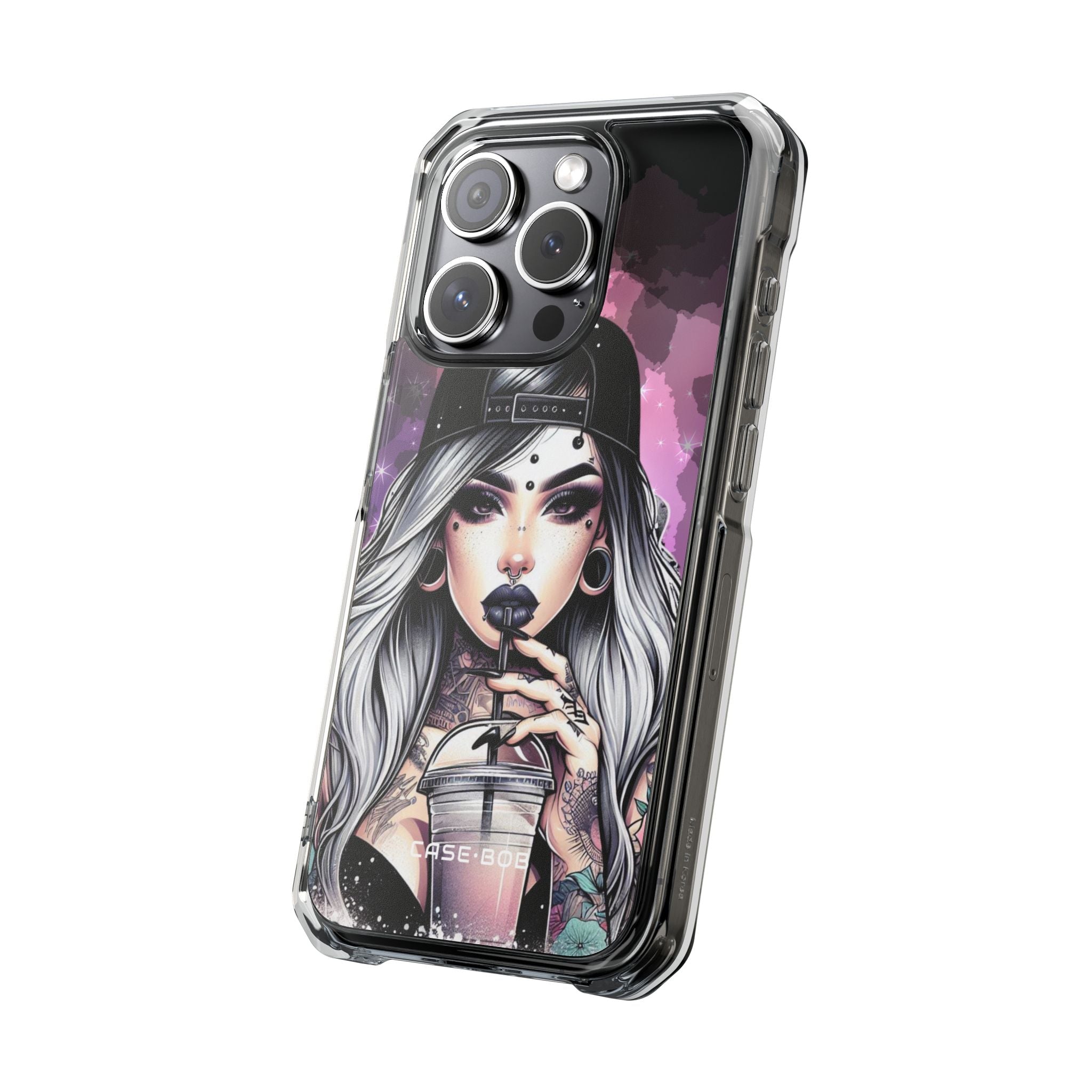 Silver Sip Nebula iPhone 15 Pro Case - Impact